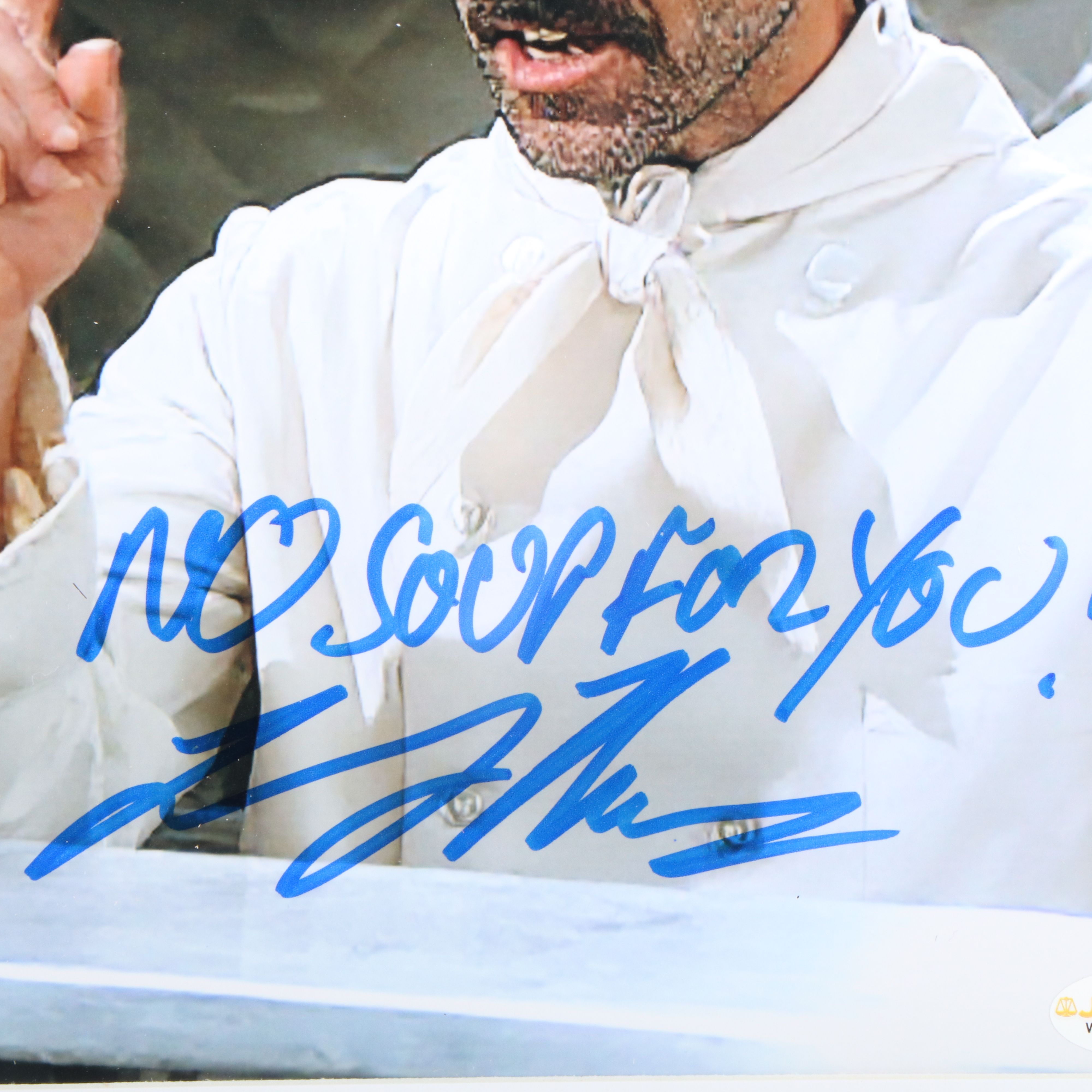 Larry Thomas Signed “No Soup For You!” Seinfeld Print in Matted Frame, JSA