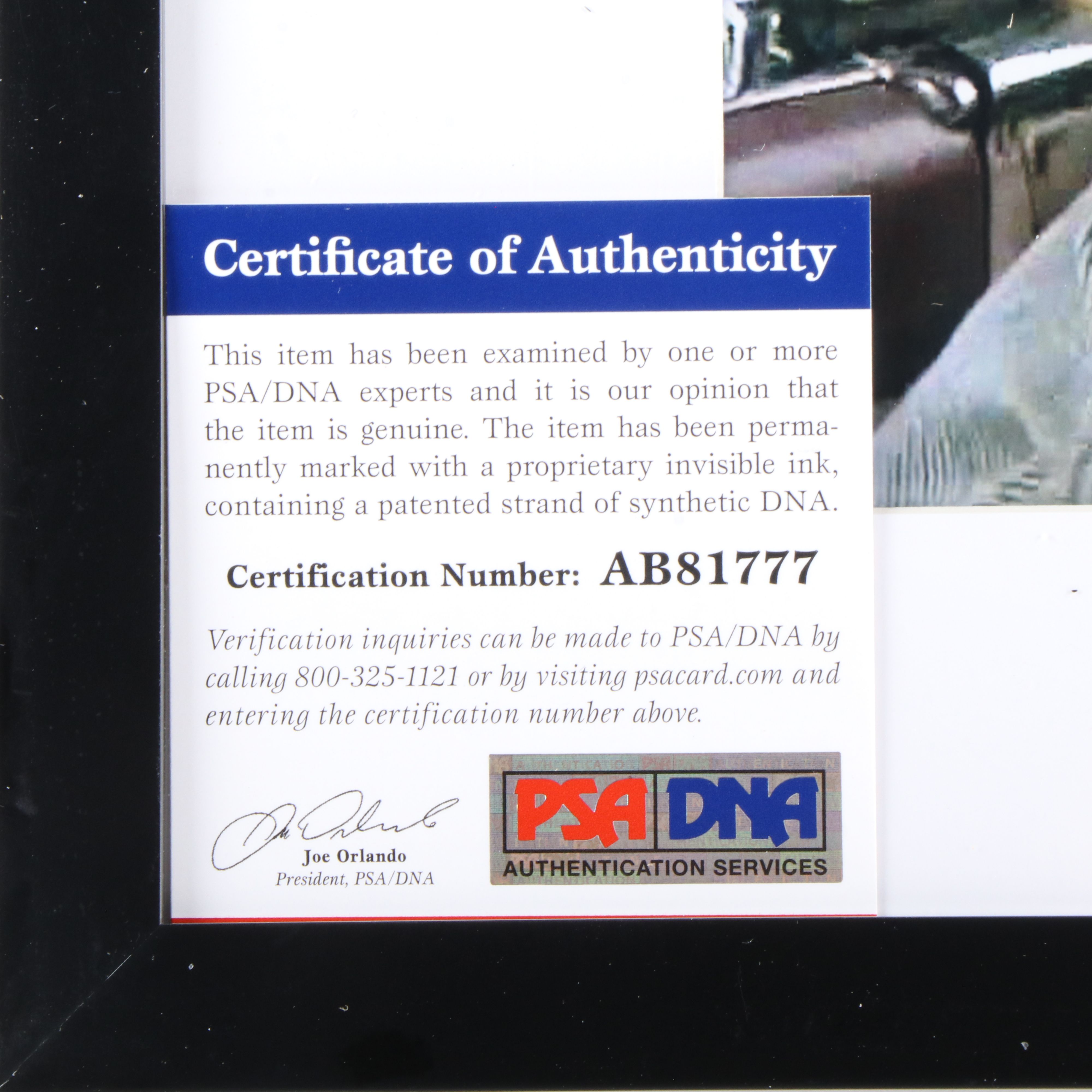 Tommy Chong Signed “Cheech and Chong” Print in Matted Frame, PSA