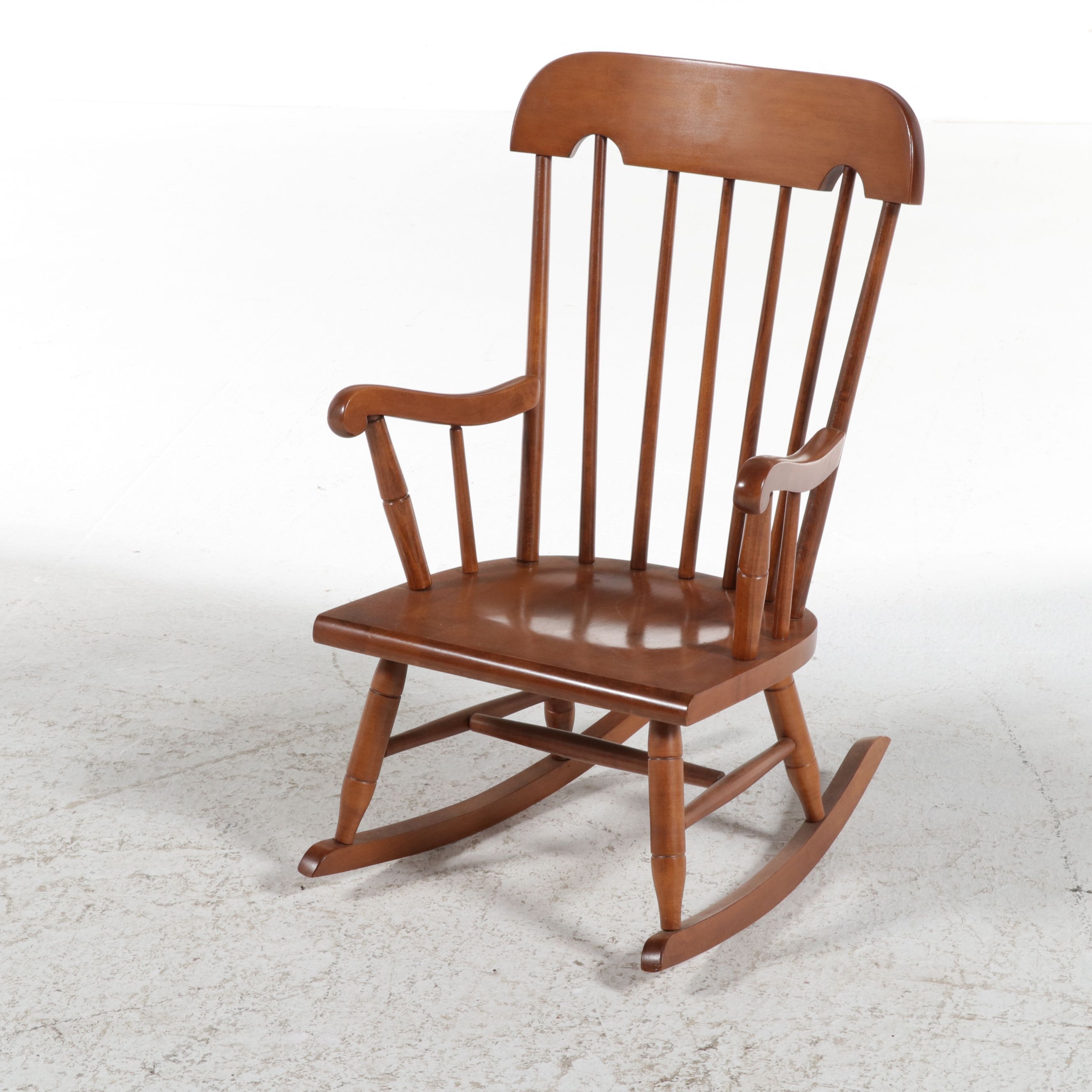 Tell City Colonial Revival Andover Finish Windsor Style Child's Rocking Chair