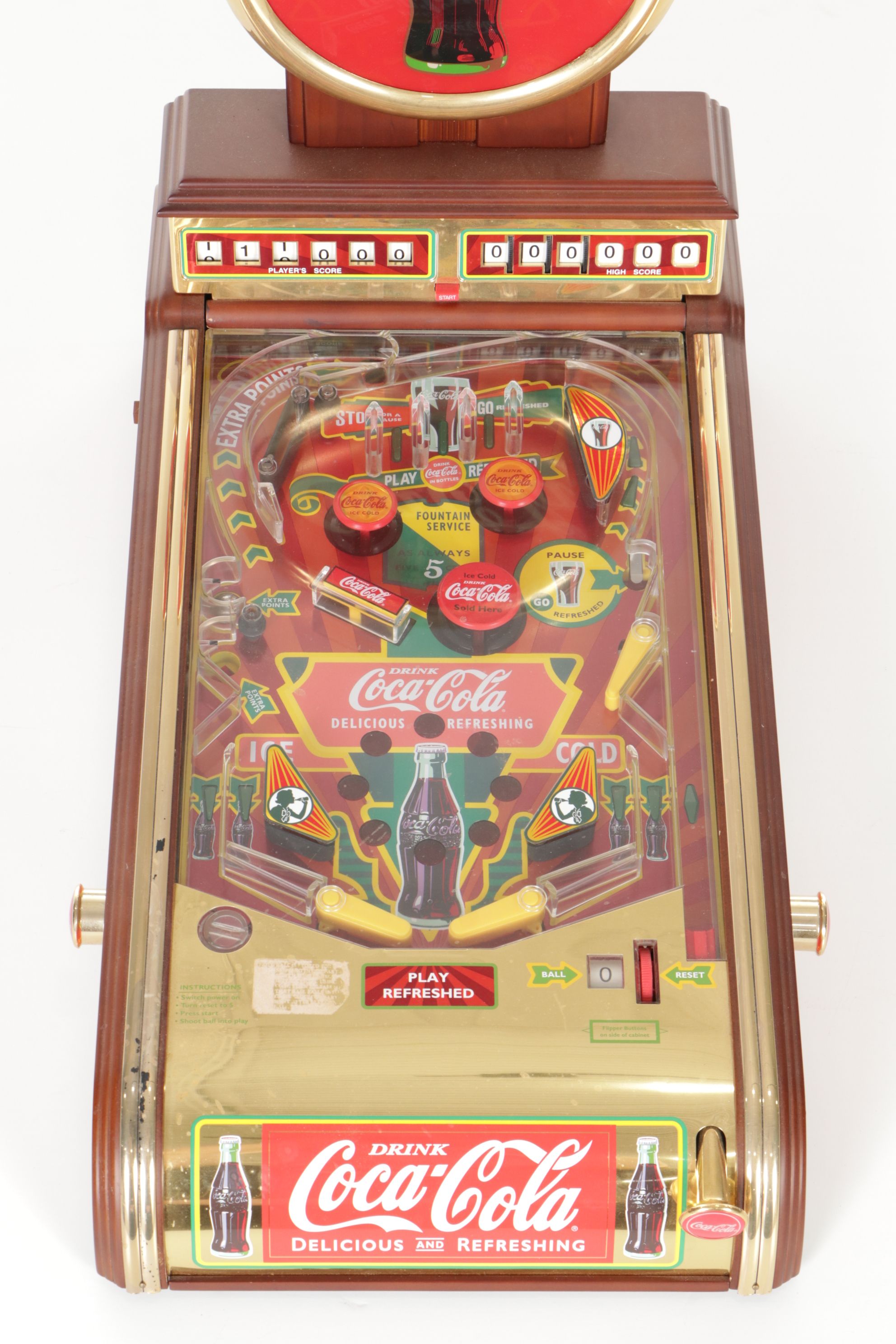 Franklin Mint Coca-Cola Collector's Pinball Machine