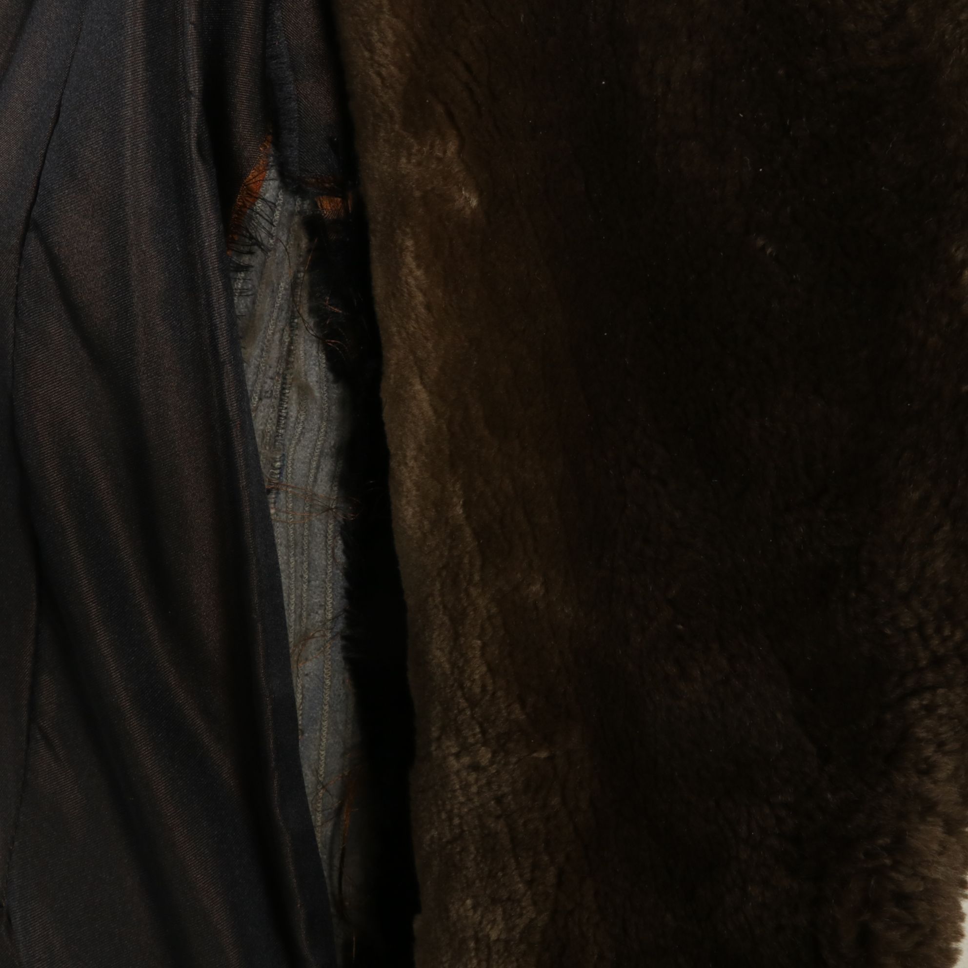 Sheared Beaver Fur Full-Length Coat