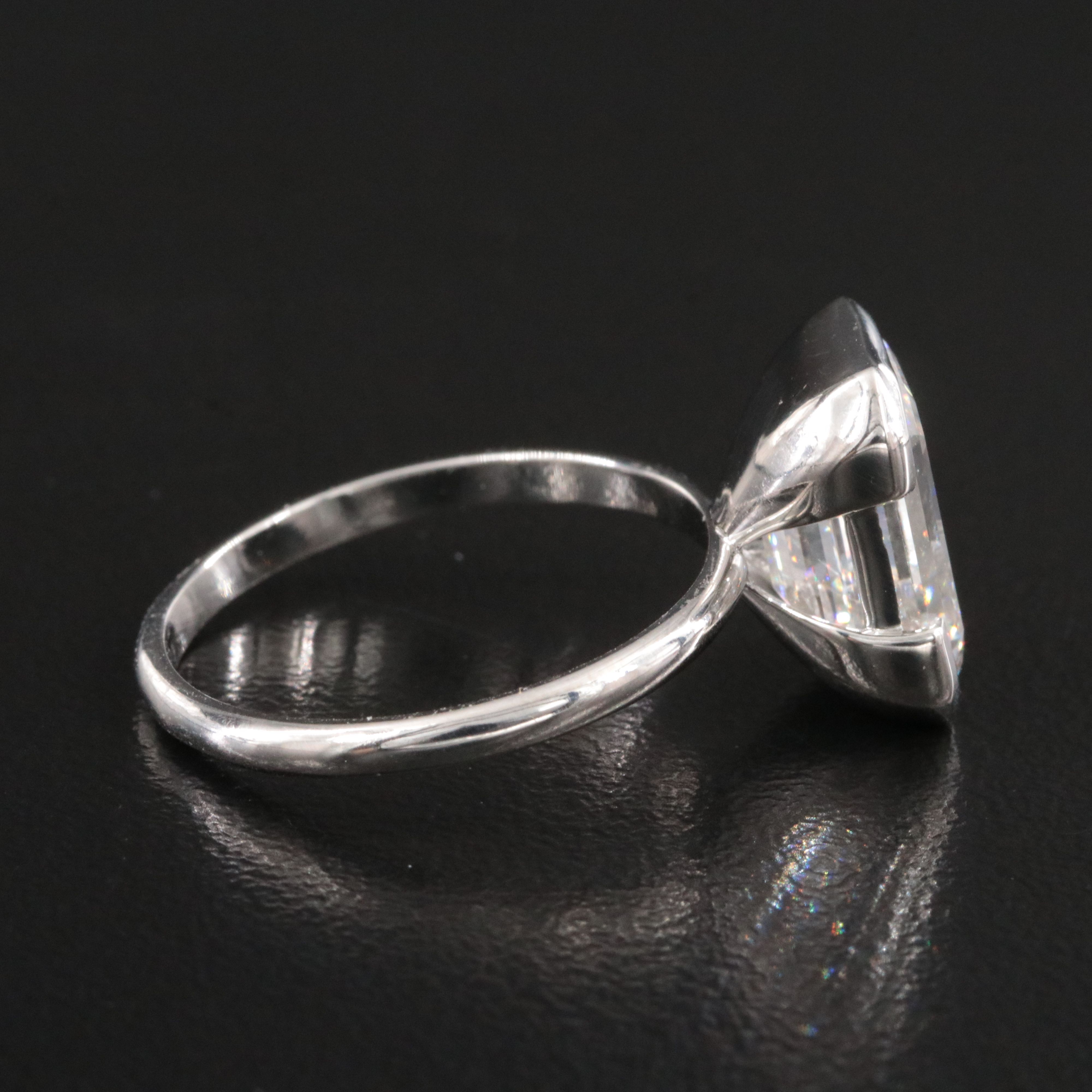 Platinum 6.57 CT Lab Grown Diamond with IGI Report