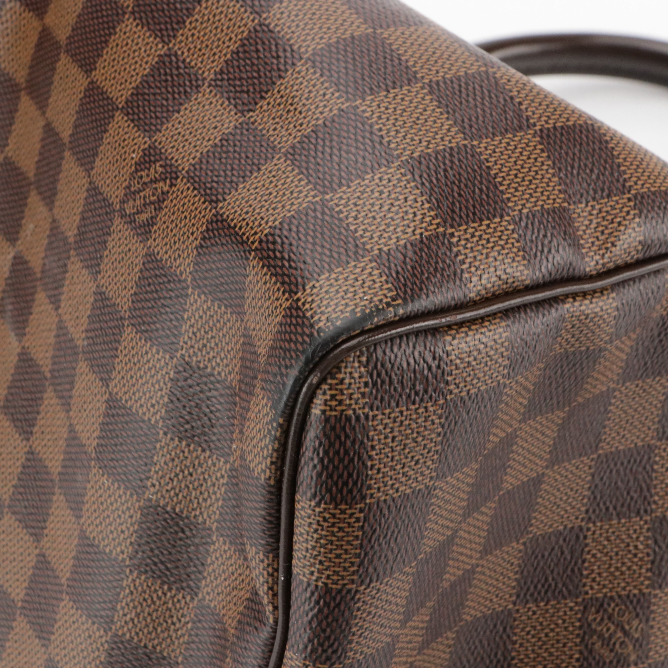 Louis Vuitton Speedy 30 Two-Way Bag in Damier Ebene Canvas & Leather