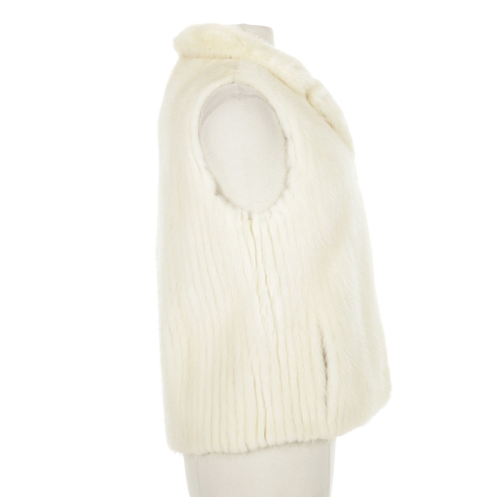 Pearl Beige Mink Fur Vest