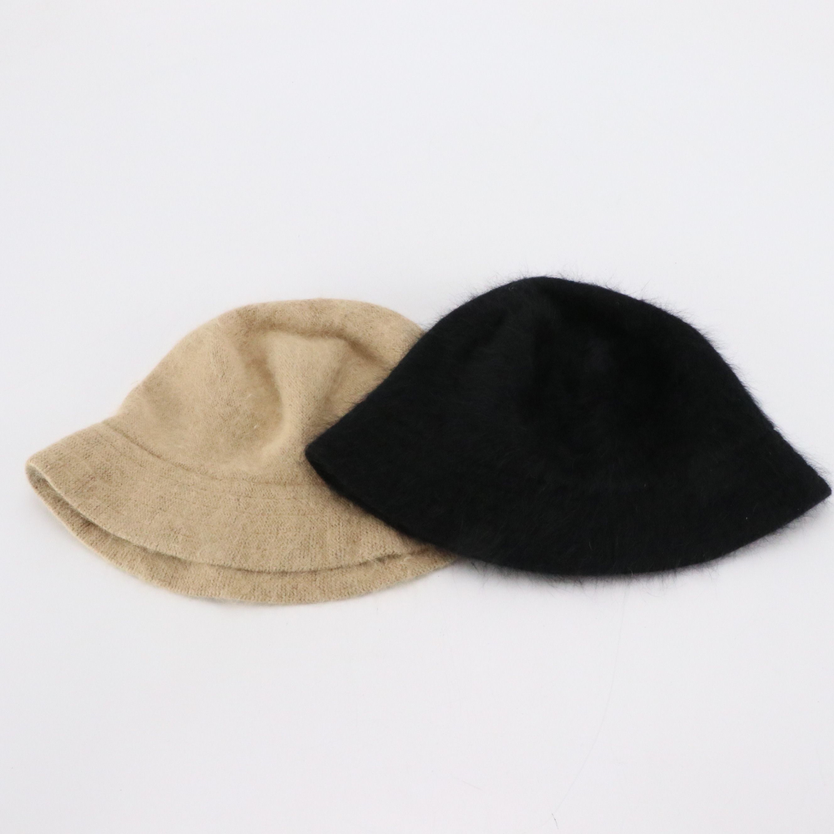 Betmar Angora Rabbit Fur Blend Hats, V. Fraas Plaid Cashmere Scarf, and More