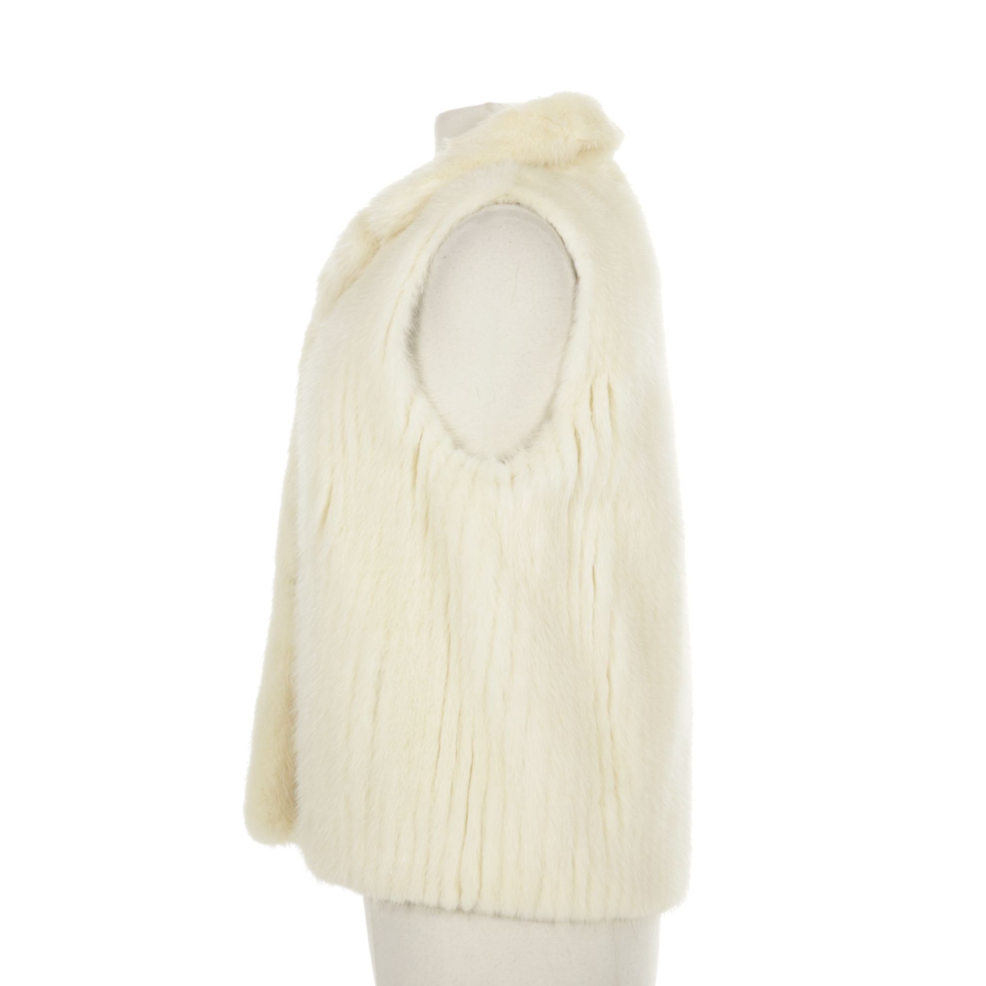 Pearl Beige Mink Fur Vest