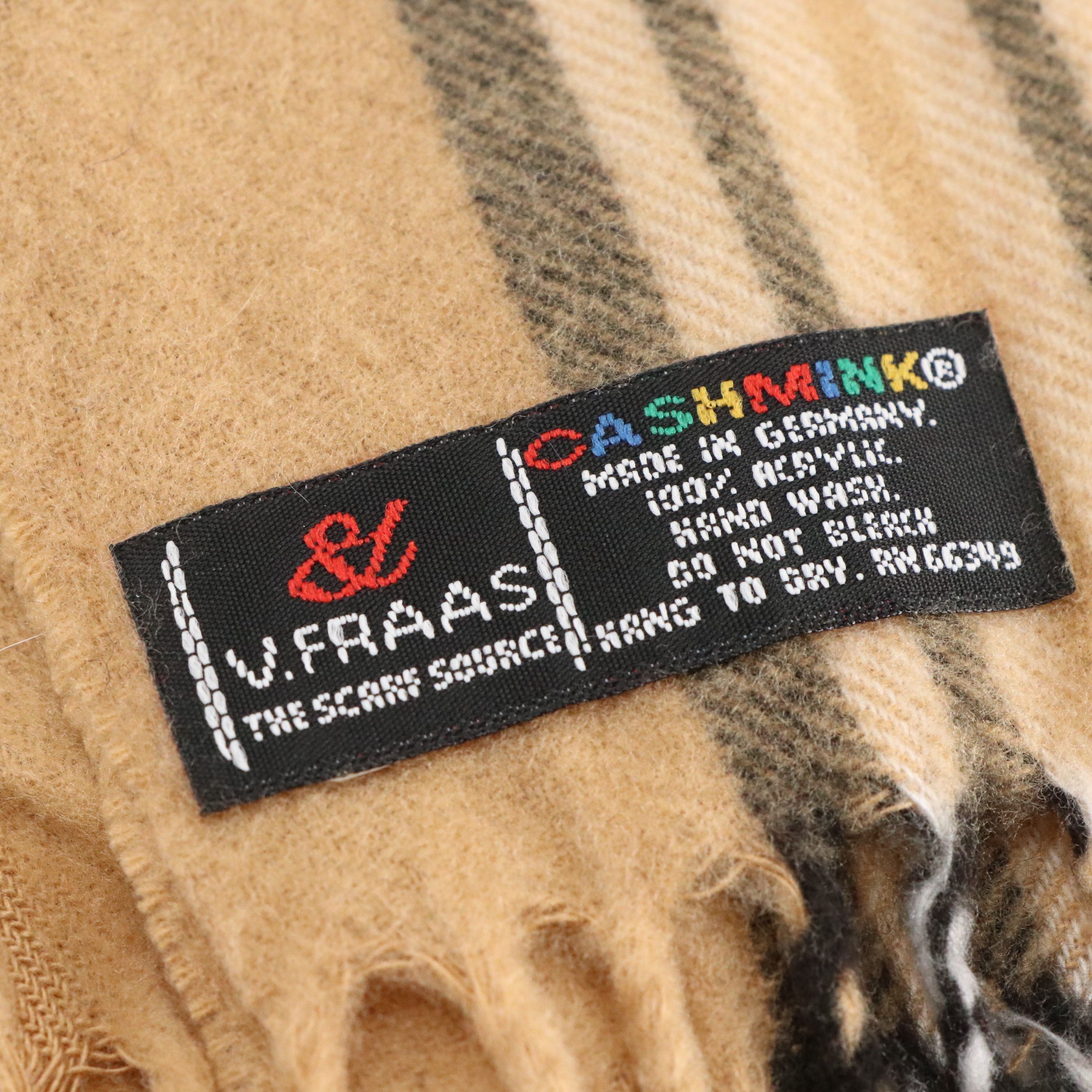 Betmar Angora Rabbit Fur Blend Hats, V. Fraas Plaid Cashmere Scarf, and More