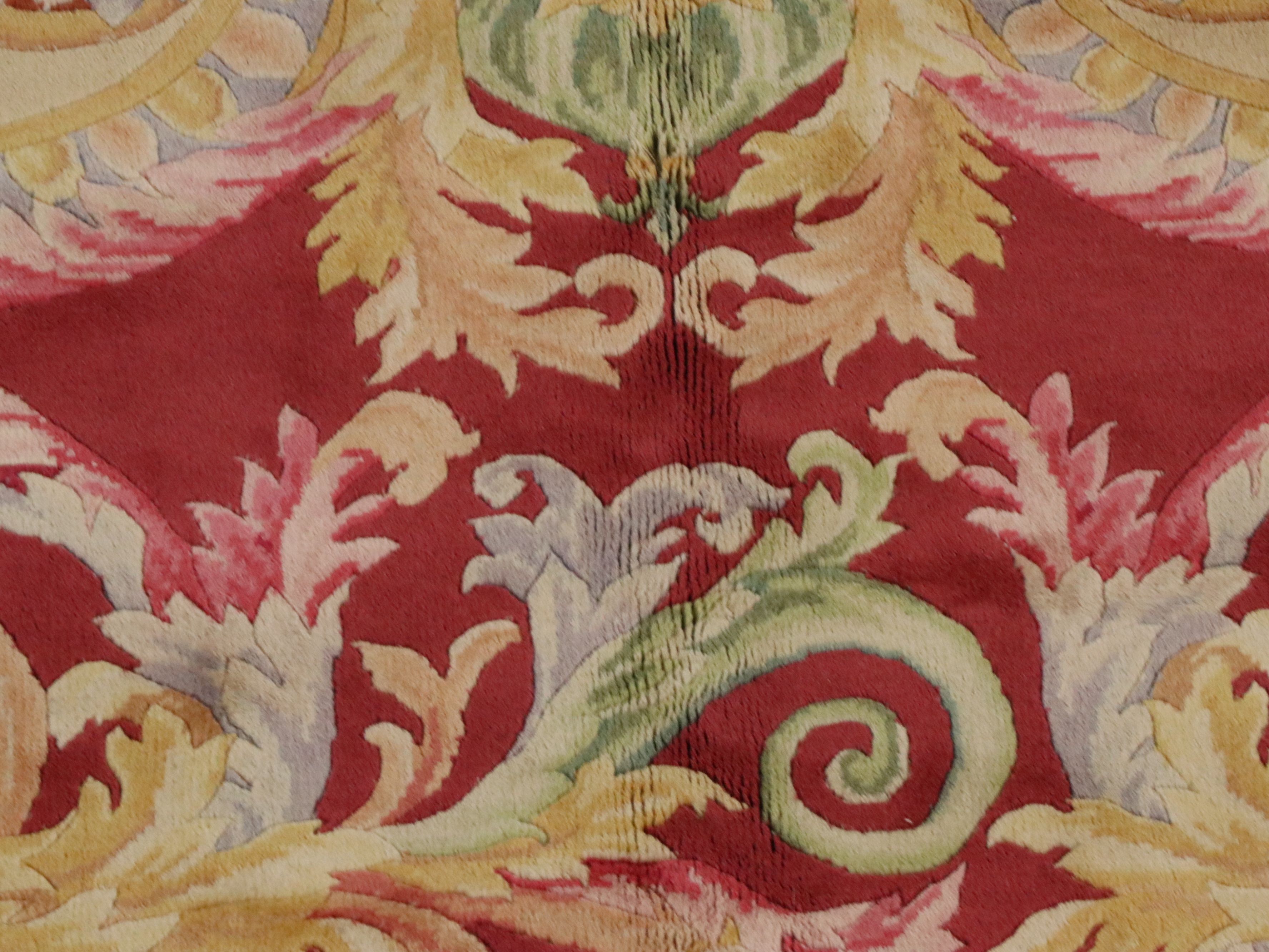 10'1 x 14'1 Hand-Knotted Sino-French Savonnerie Style Room-Sized Rug