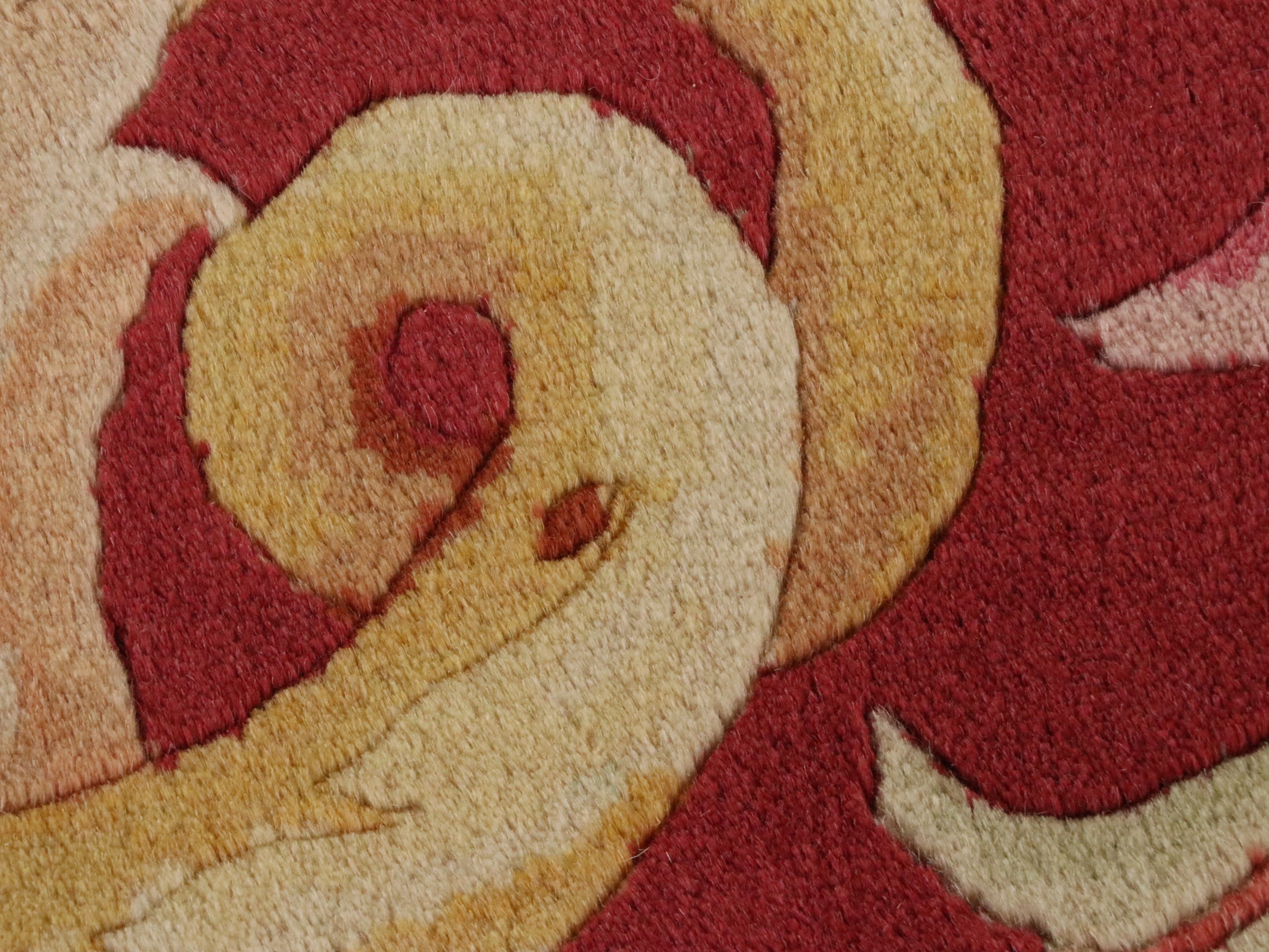 10'1 x 14'1 Hand-Knotted Sino-French Savonnerie Style Room-Sized Rug