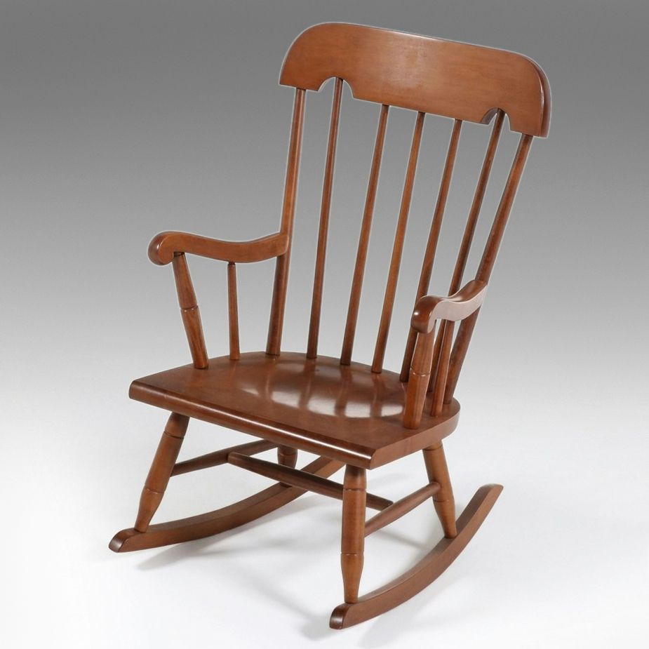 Tell City Colonial Revival Andover Finish Windsor Style Child's Rocking Chair