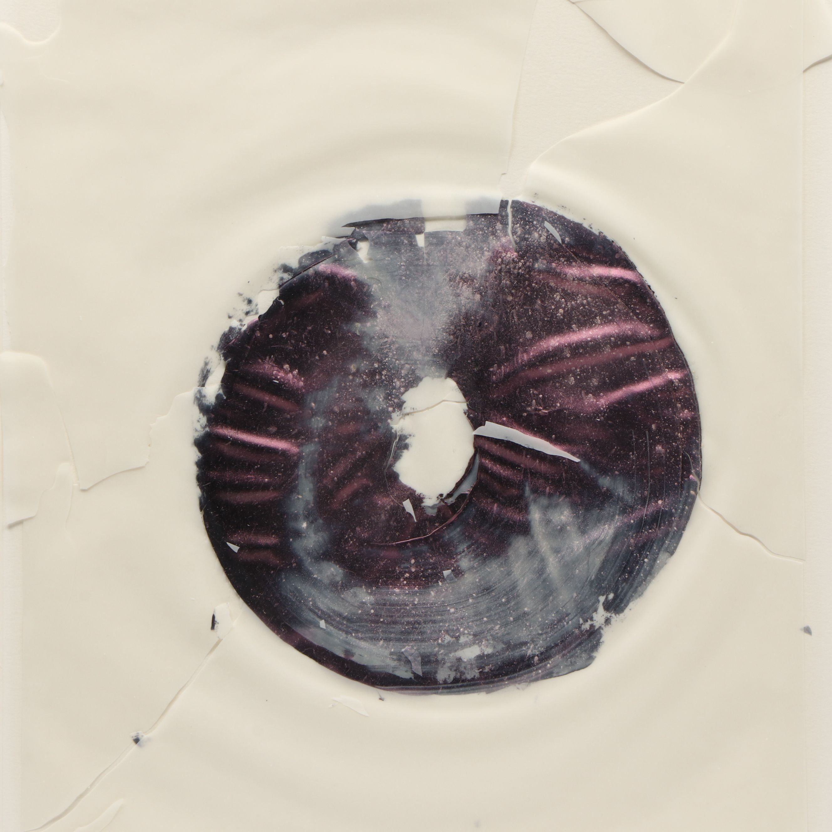 Lita Albuquerque Iridescent Abstract Watercolor Painting on Vellum, 1990