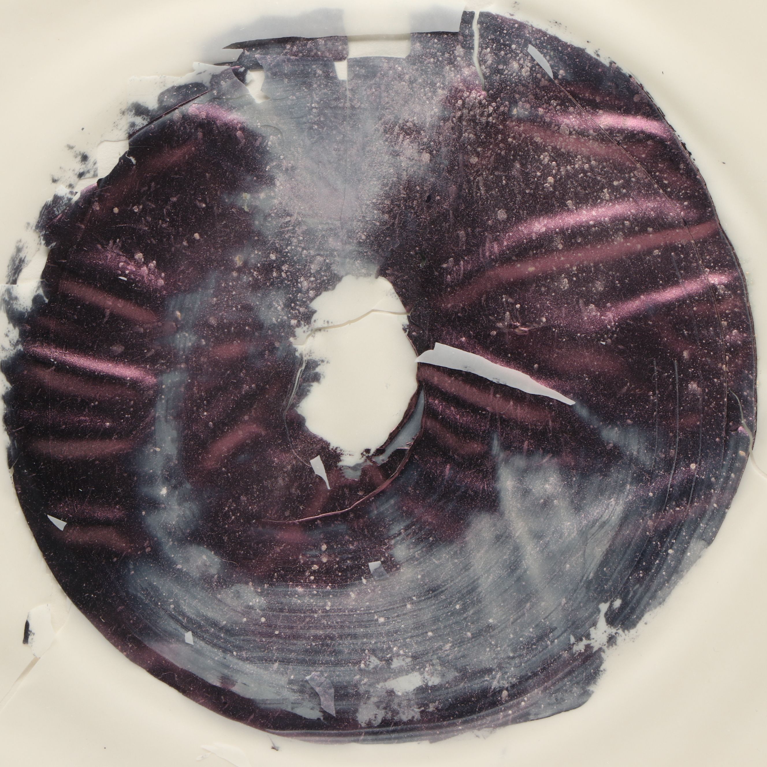 Lita Albuquerque Iridescent Abstract Watercolor Painting on Vellum, 1990