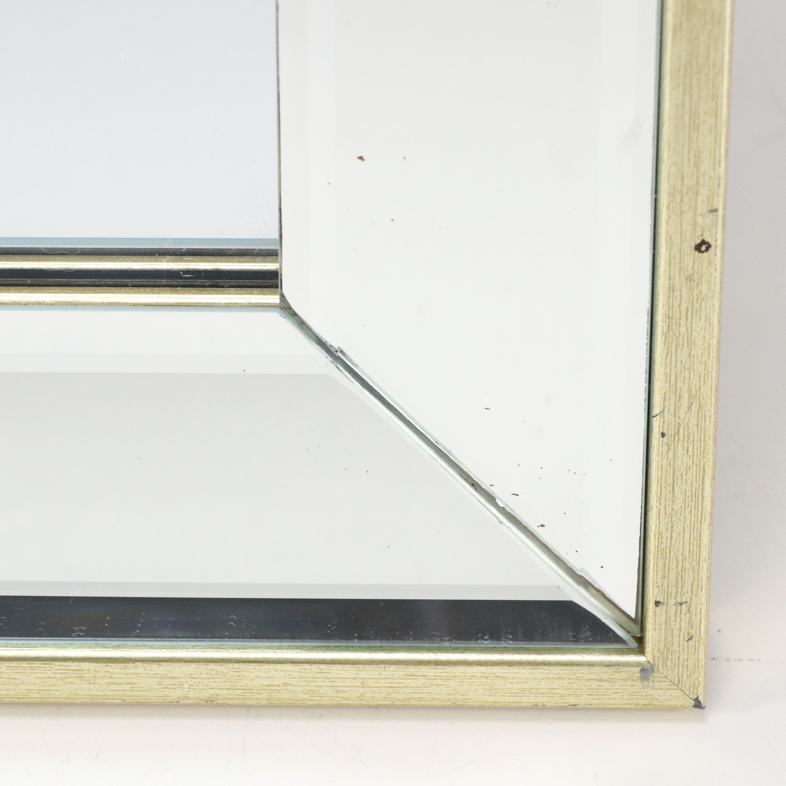 Arhaus Set of Four Deco Revival Style Beveled Wall Mirrors