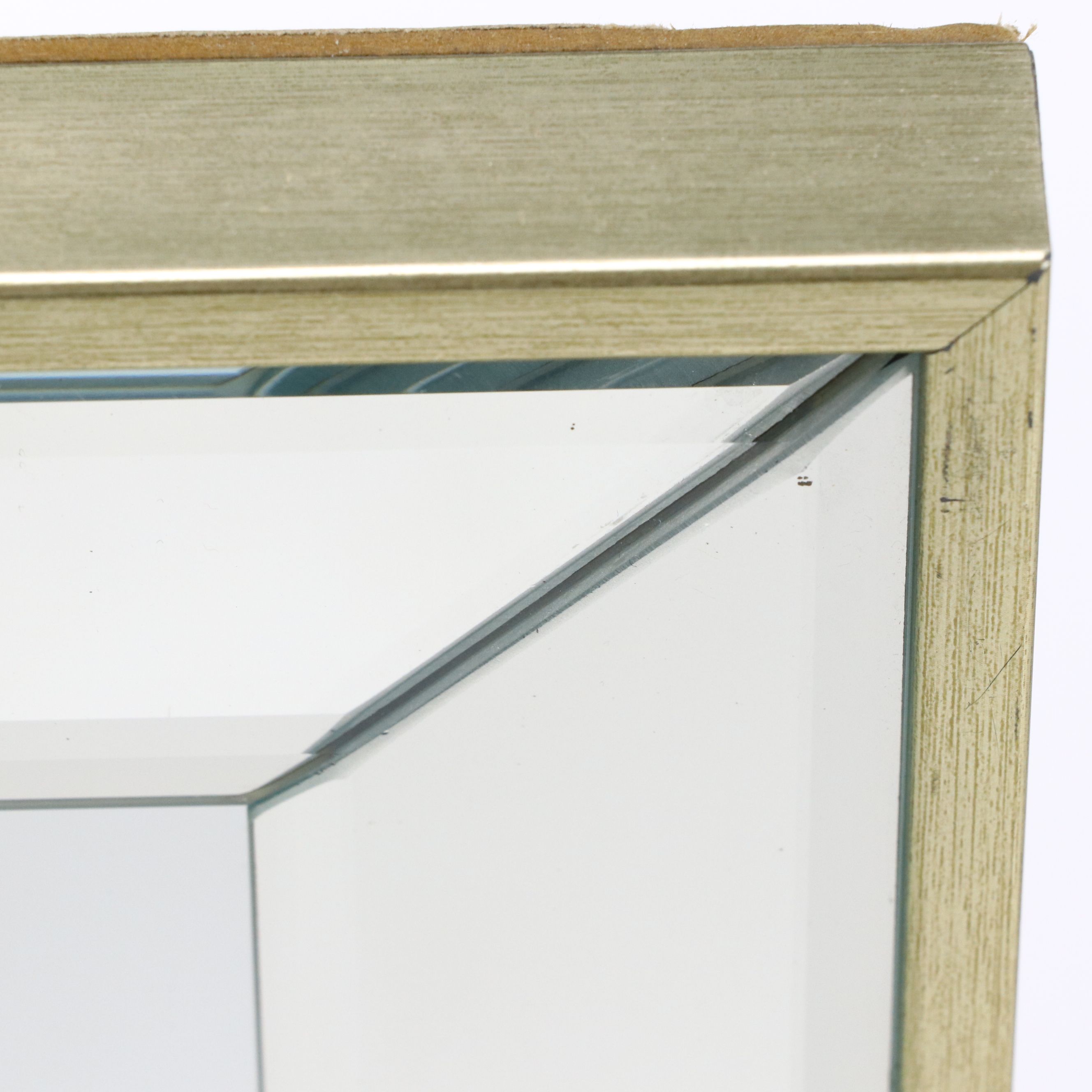 Arhaus Set of Four Deco Revival Style Beveled Wall Mirrors