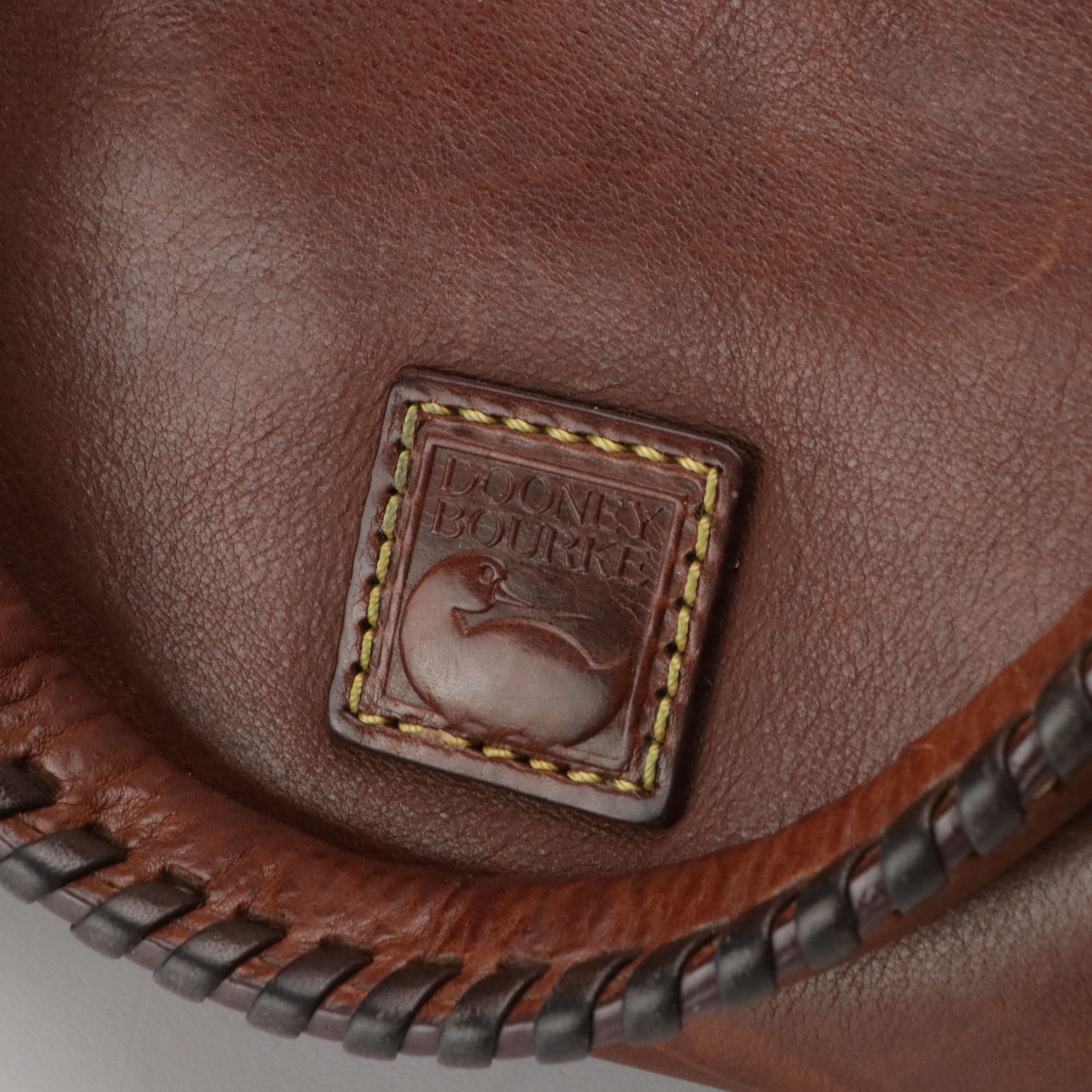 Dooney & Bourke Tassel Two-Way Satchel in Florentine Leather