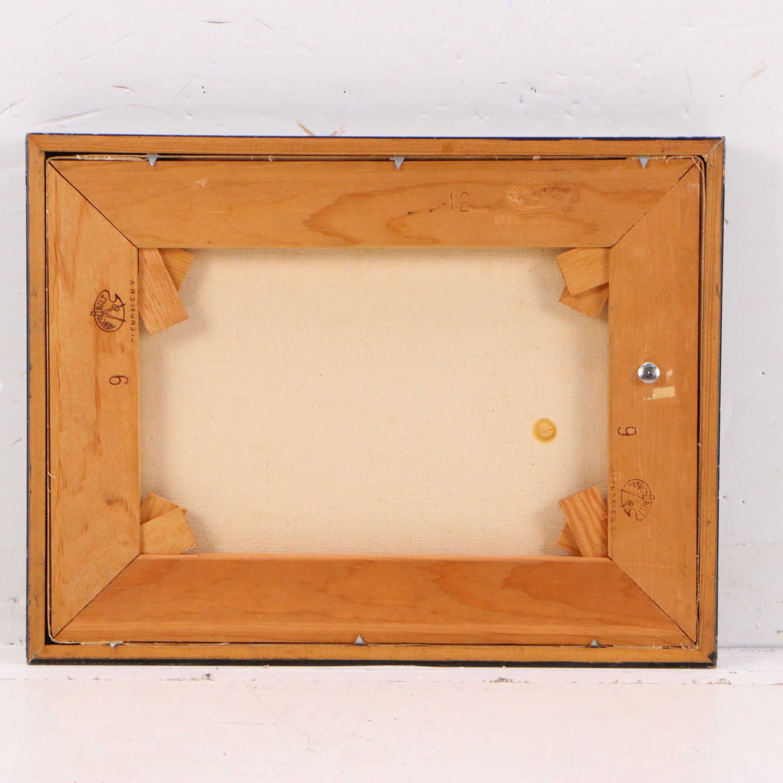 Susan Pear Meisel Acrylic Still Life Painting with Fruit, Late 20th to 21st C.