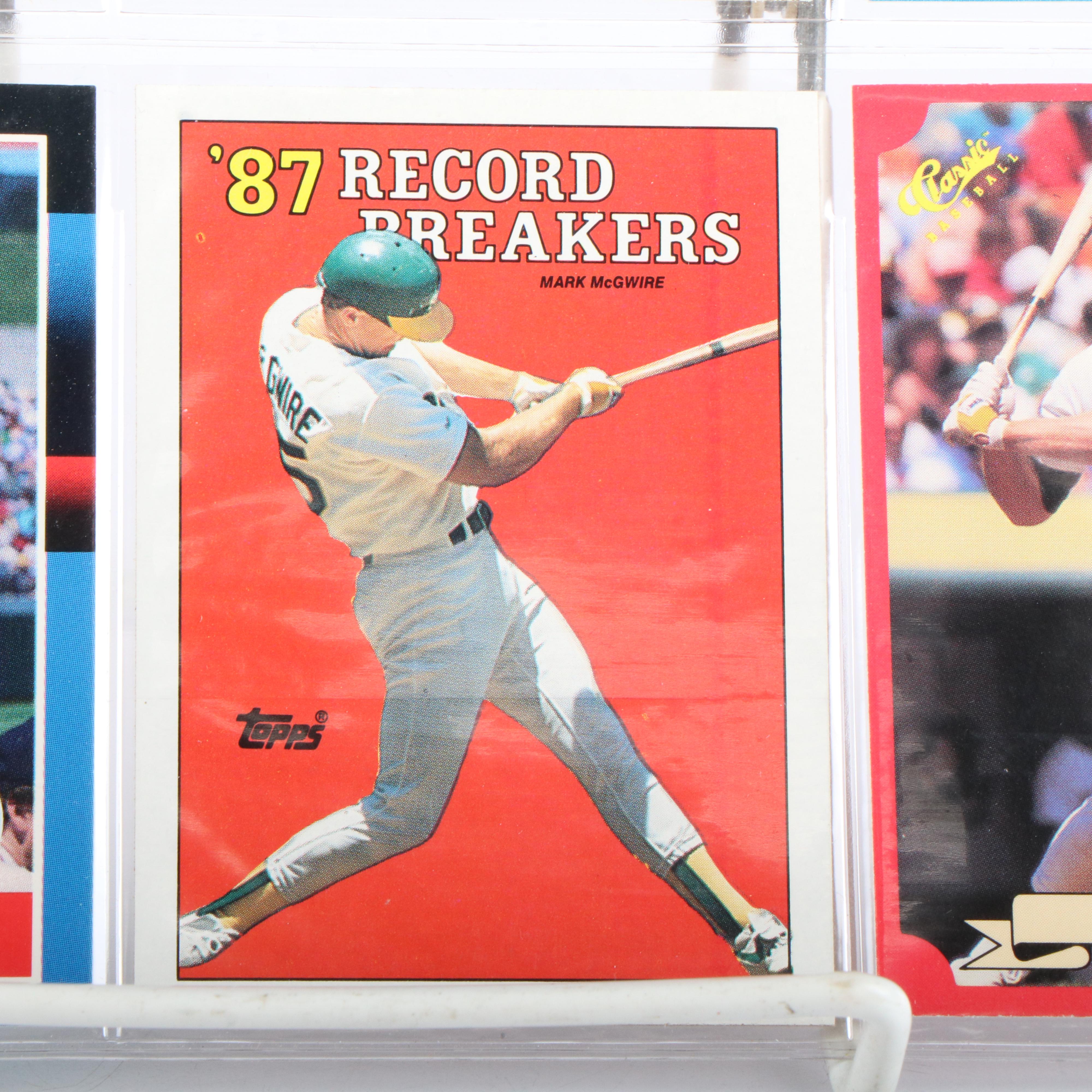 Mark McGwire Baseball Cards Featuring Rated Rookie and More, 1980s