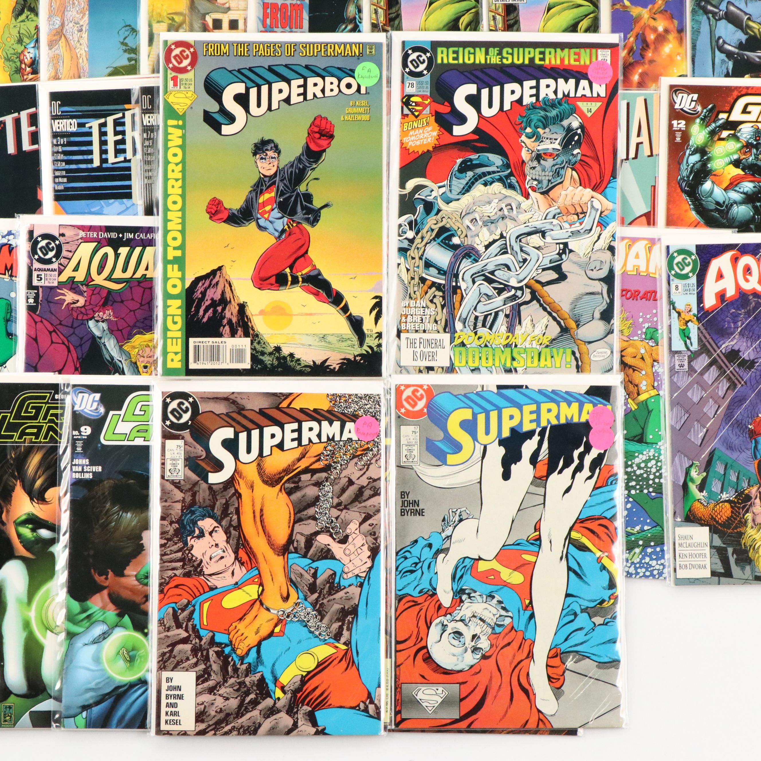 Modern Age DC Comics "Superboy," "Aquaman," and More Comic Books