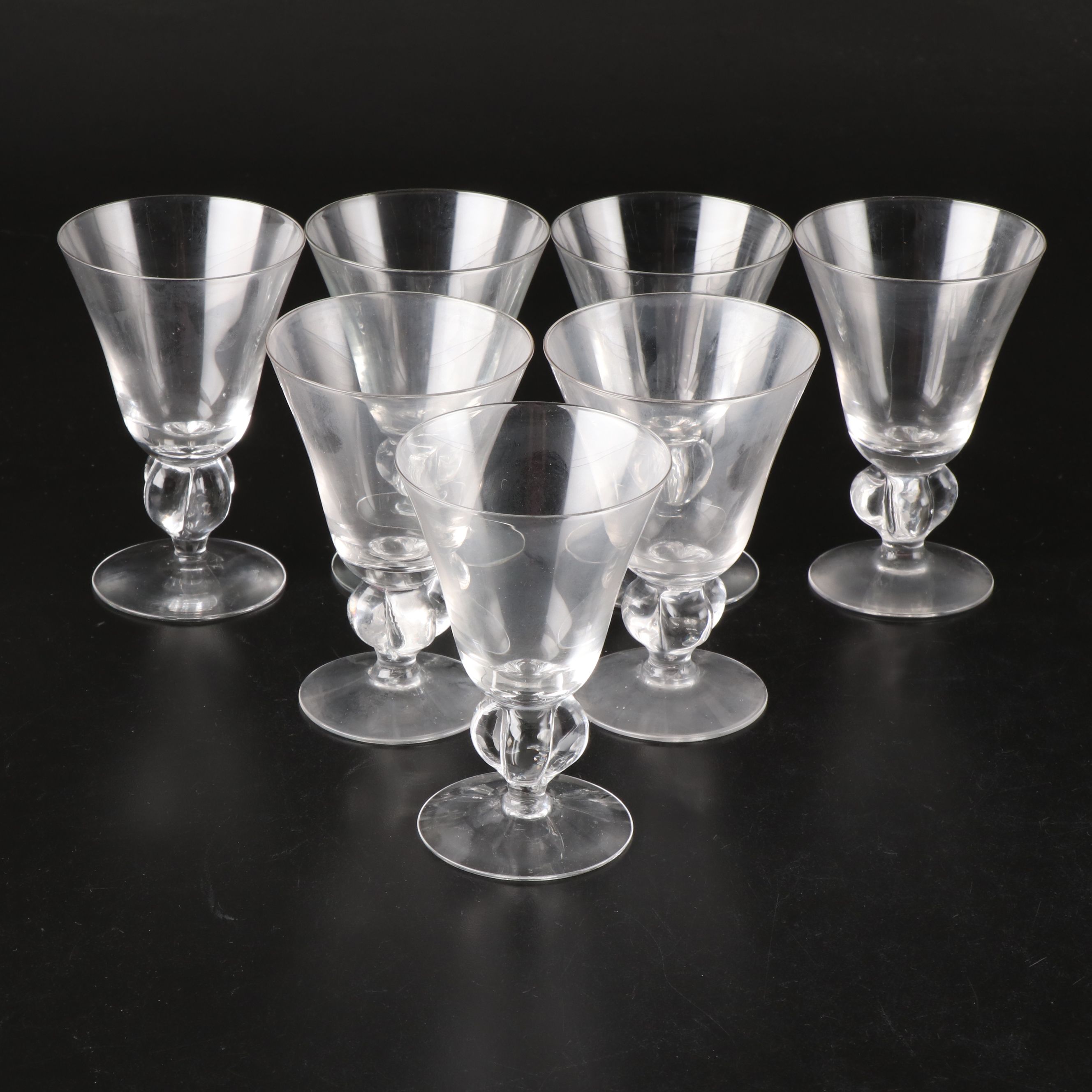 Seneca "Ingrid" Glass Stemware Including Cordial Glasses