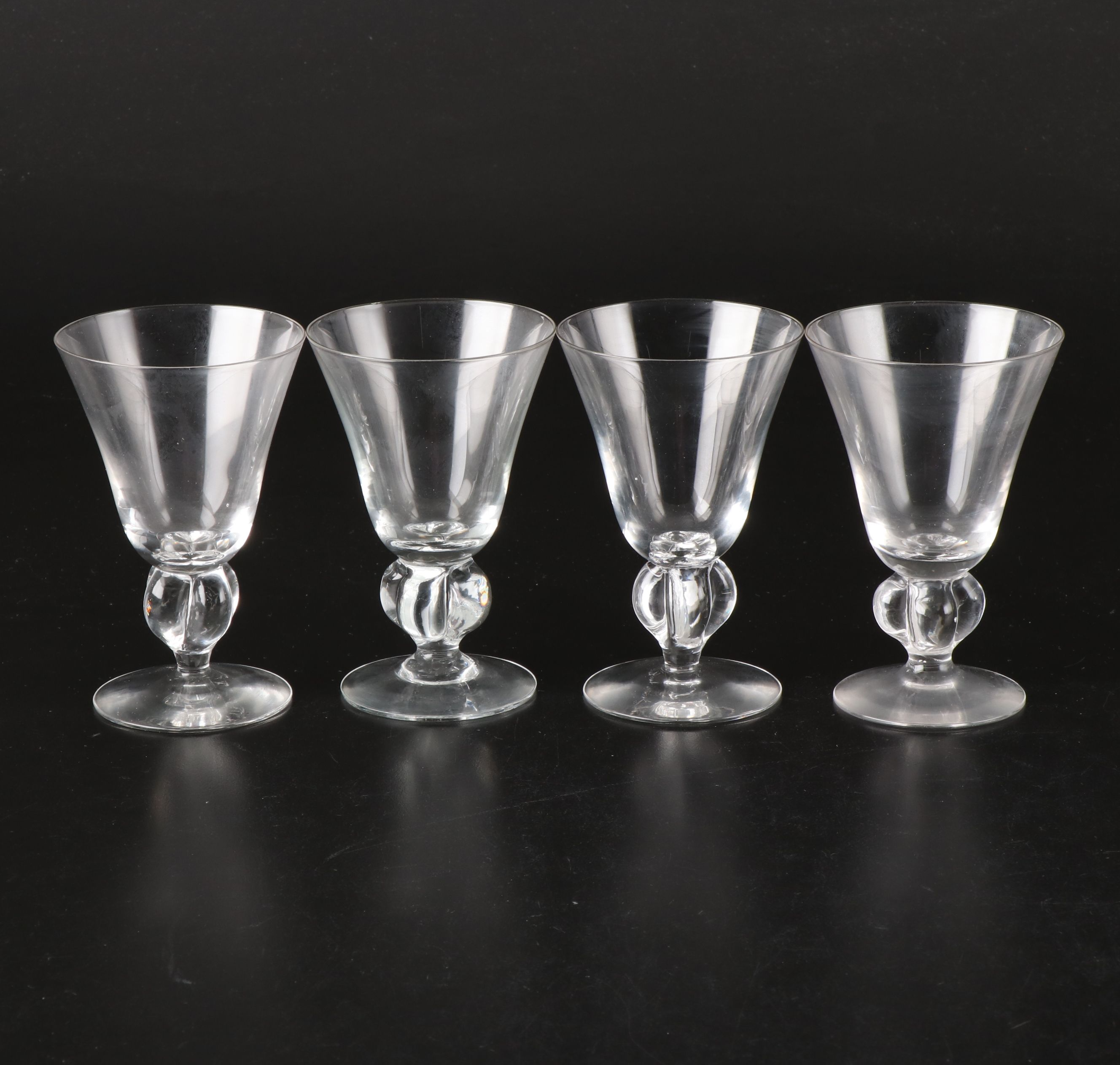 Seneca "Ingrid" Glass Stemware Including Cordial Glasses
