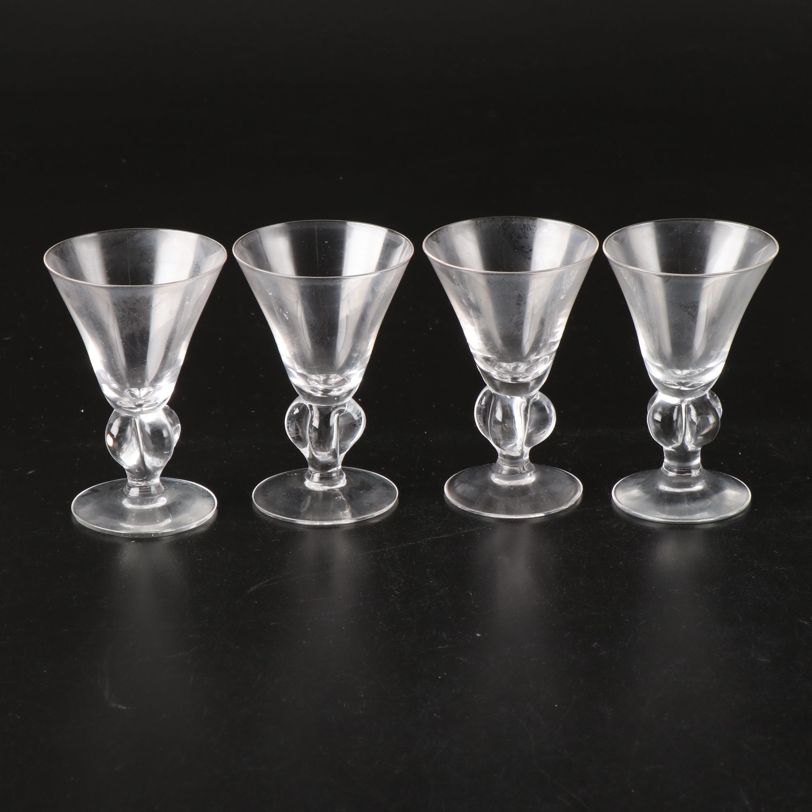 Seneca "Ingrid" Glass Stemware Including Cordial Glasses