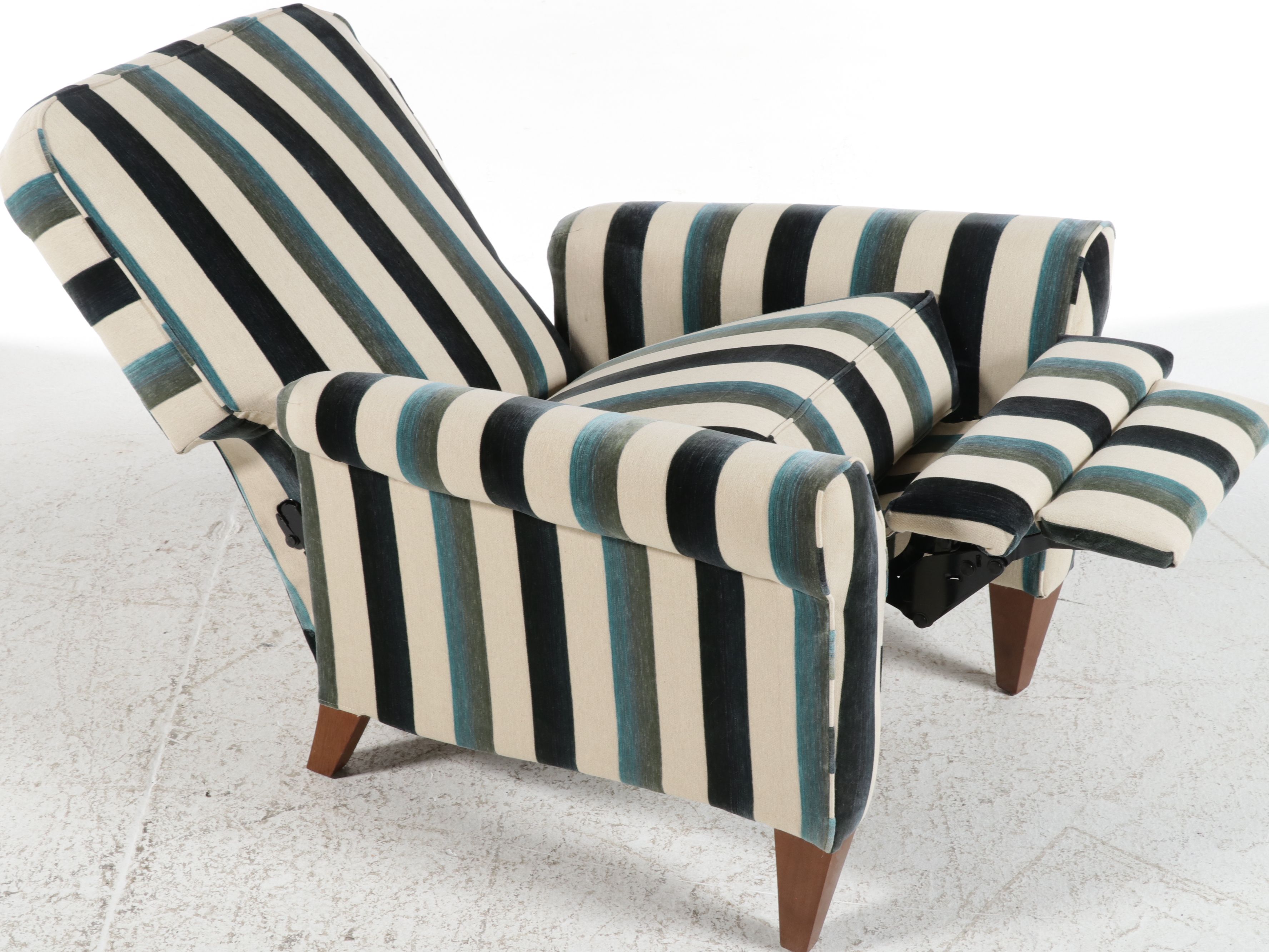 La-Z-Boy Classics Striped Upholstered Recliner, 21st Century