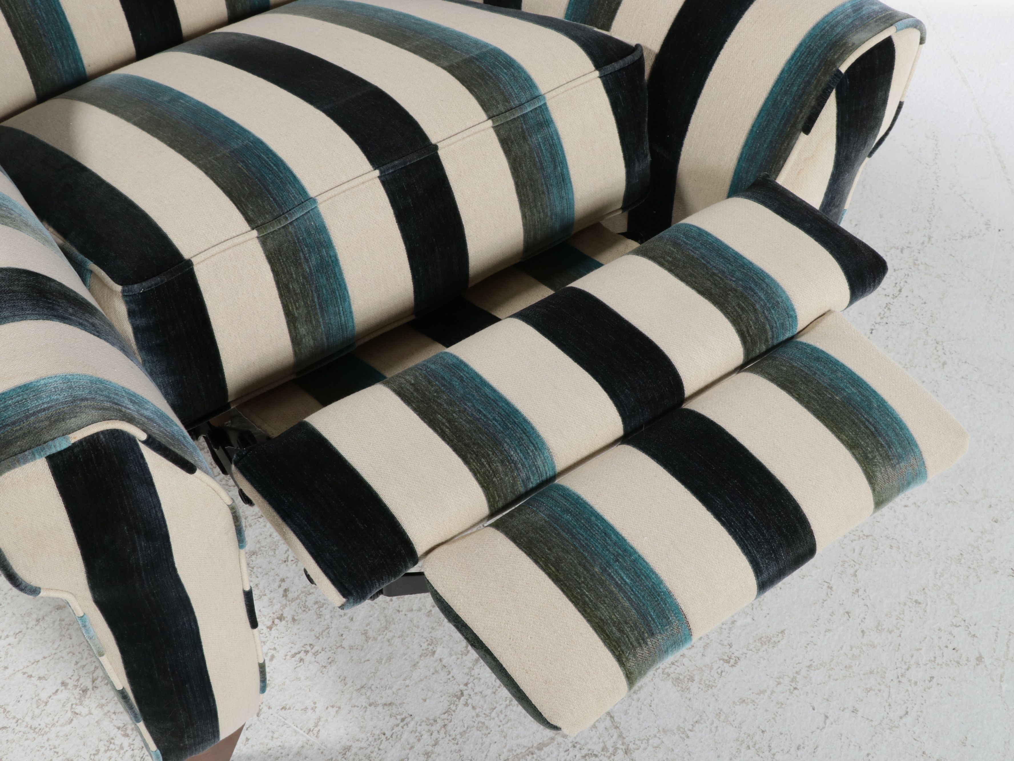 La-Z-Boy Classics Striped Upholstered Recliner, 21st Century