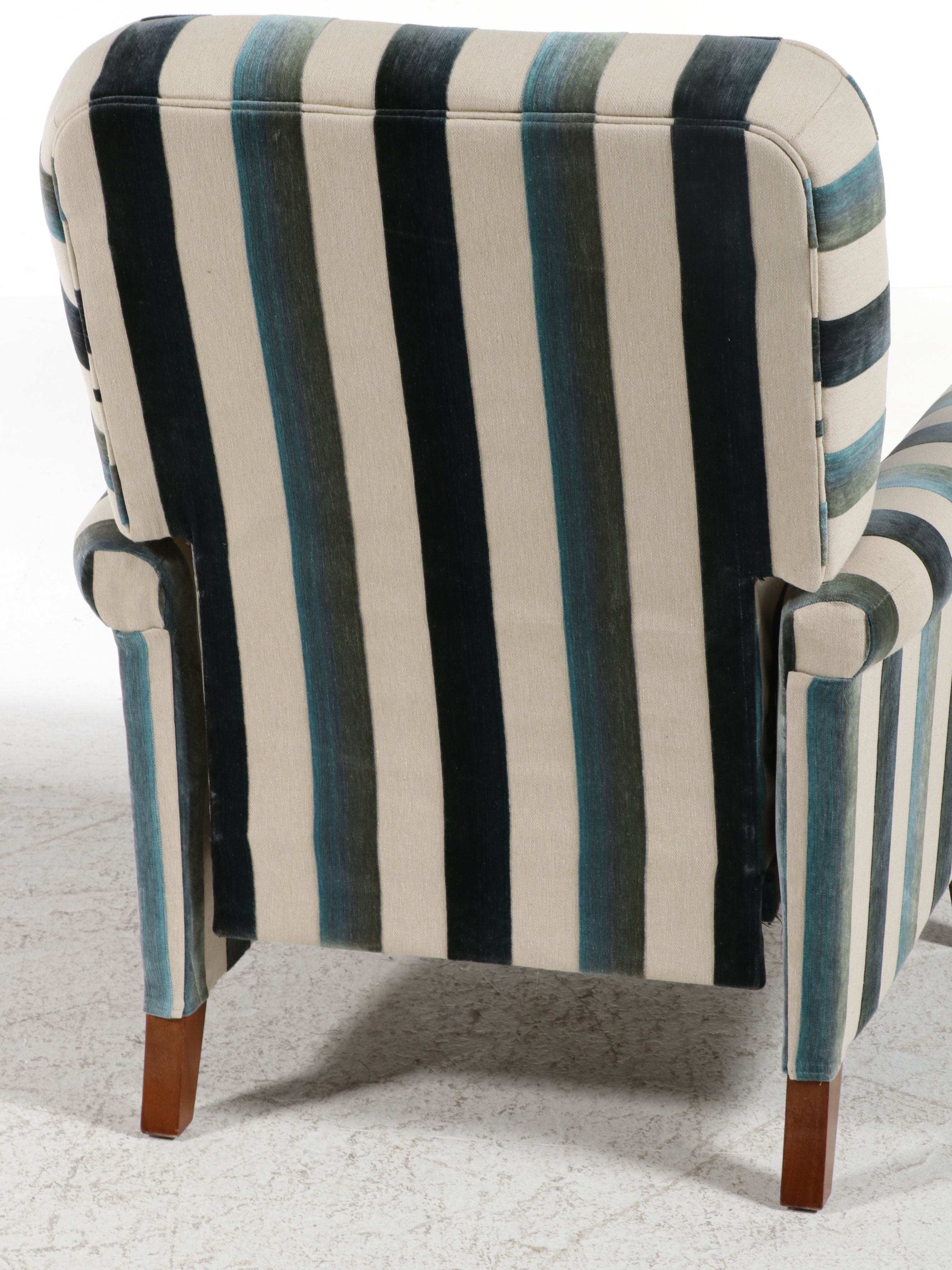 La-Z-Boy Classics Striped Upholstered Recliner, 21st Century