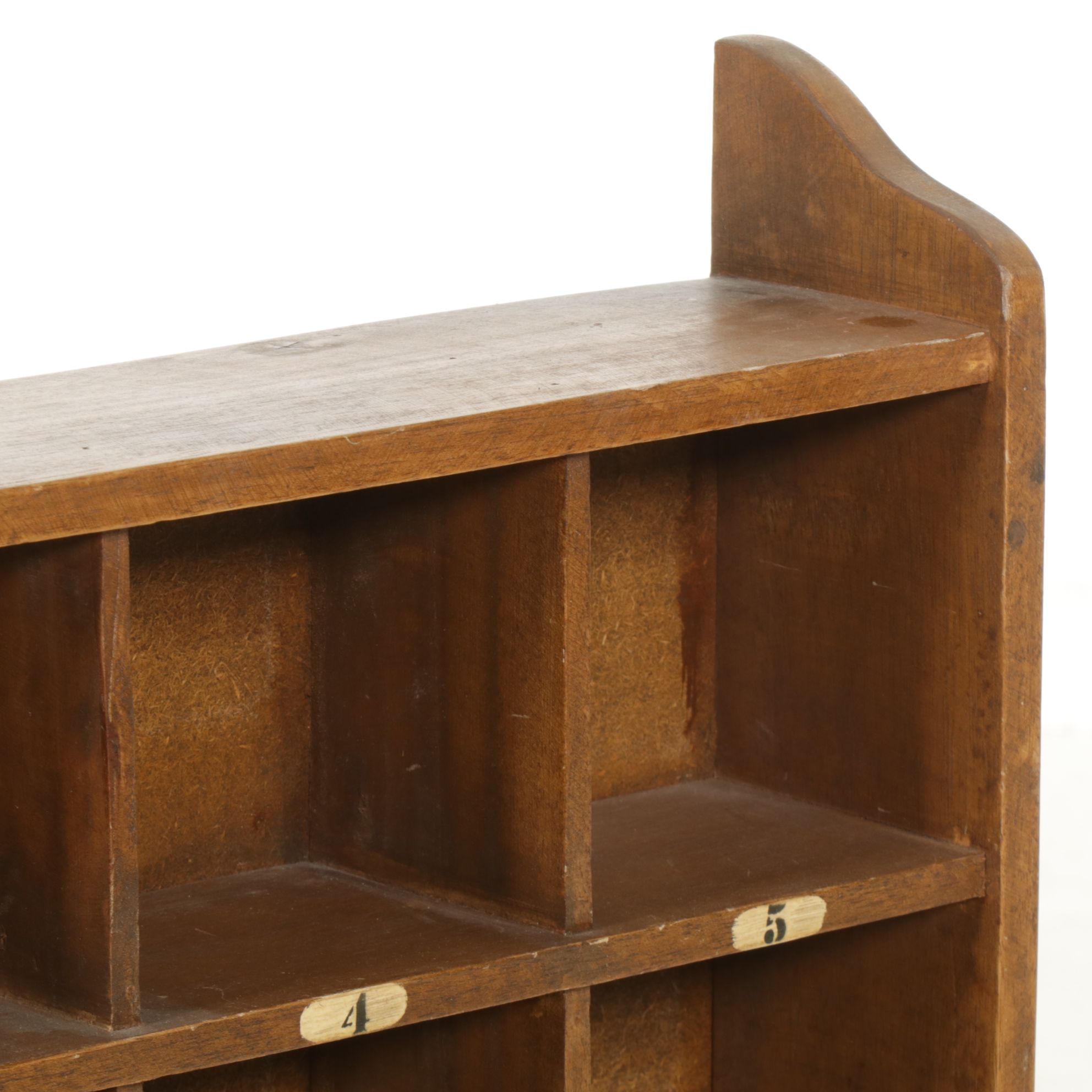 Wall Mounted Wood Sortation Shelf