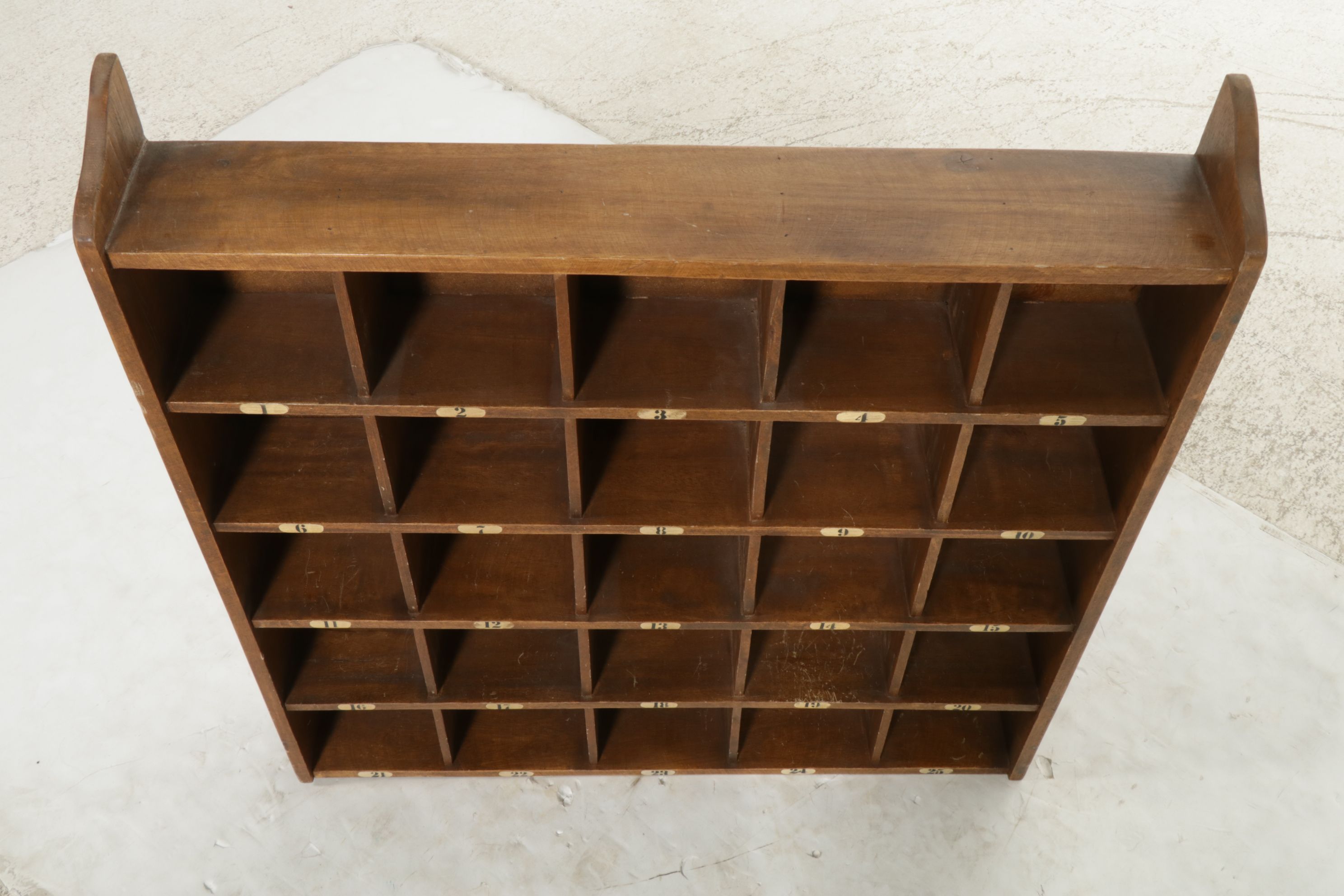 Wall Mounted Wood Sortation Shelf