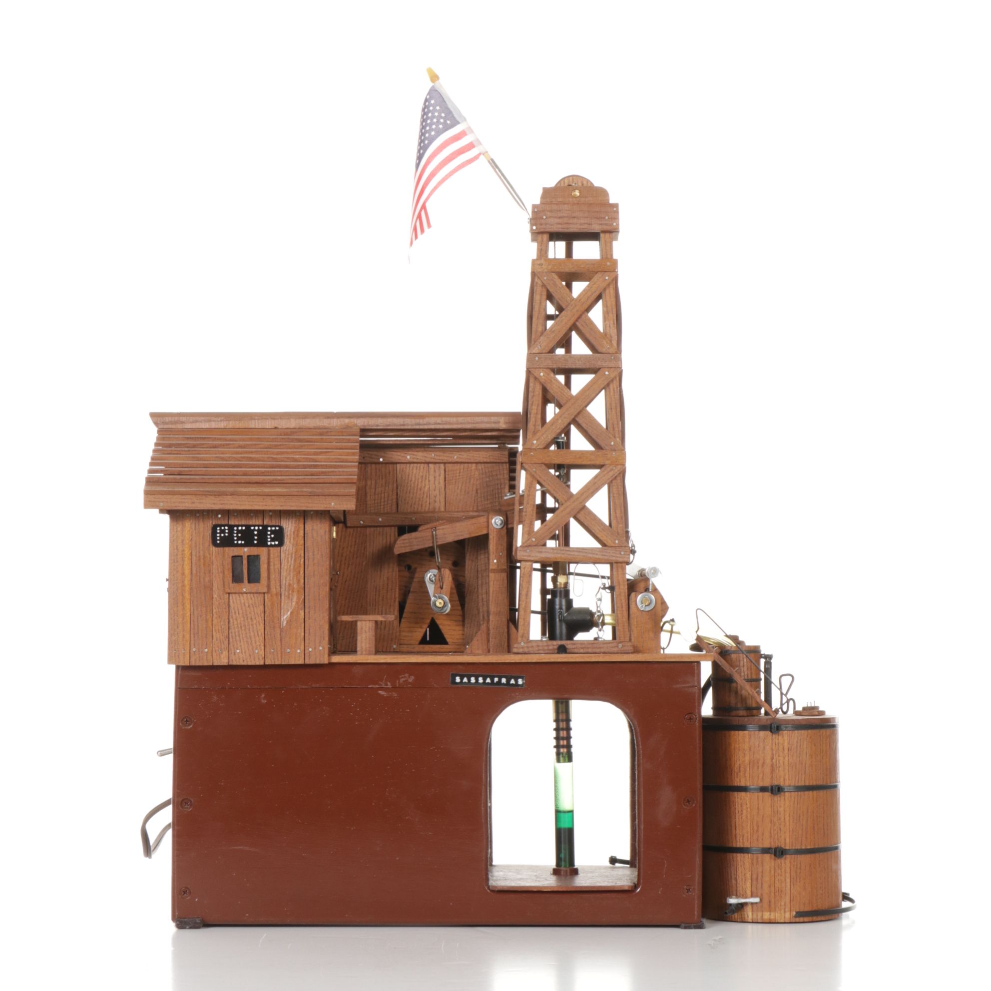 Hand-Crafted Oil Derrick Animated Model