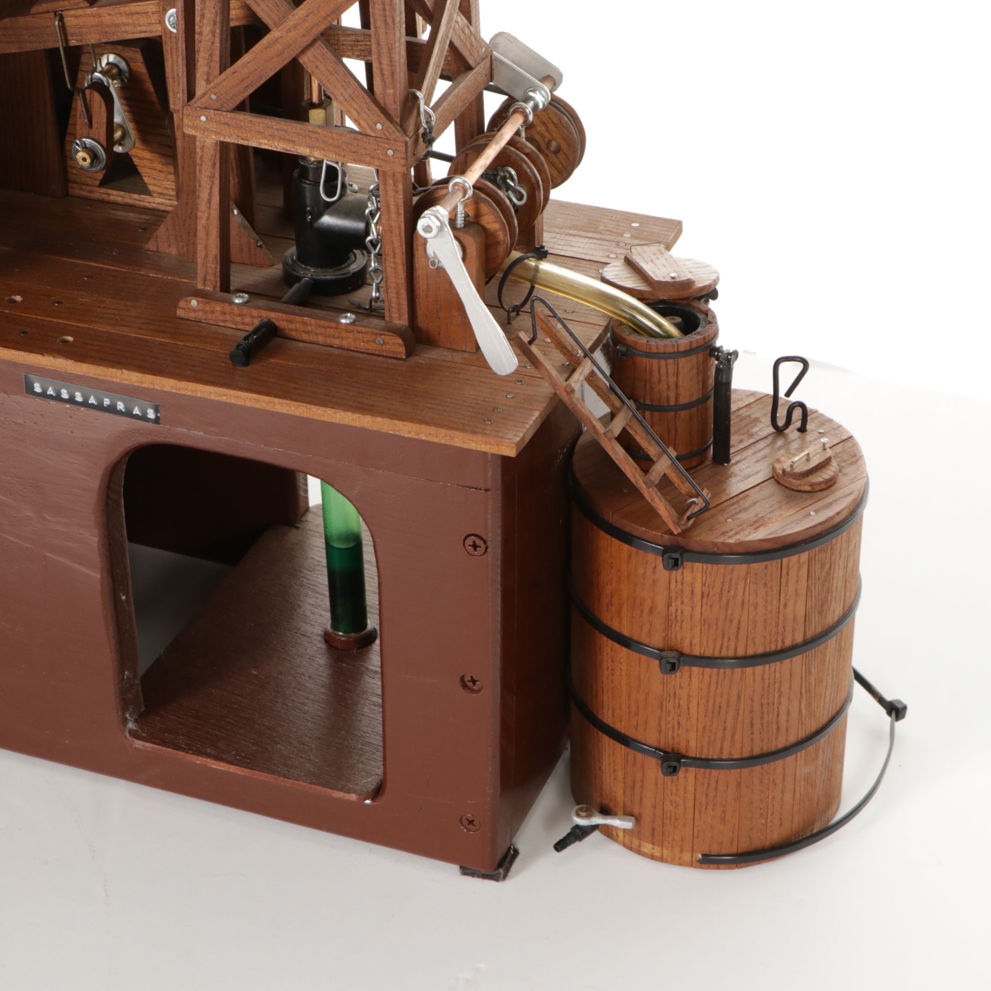 Hand-Crafted Oil Derrick Animated Model