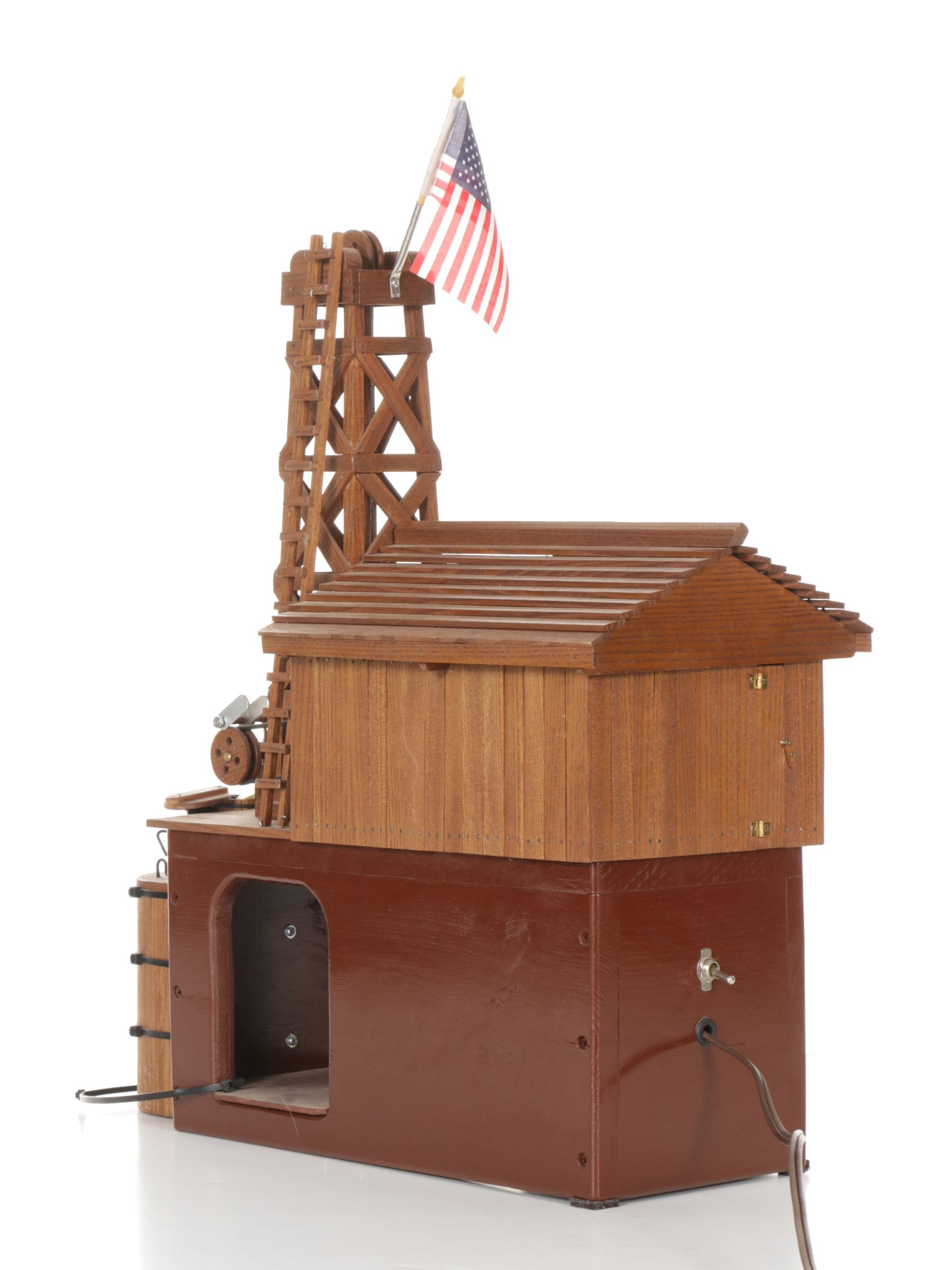 Hand-Crafted Oil Derrick Animated Model