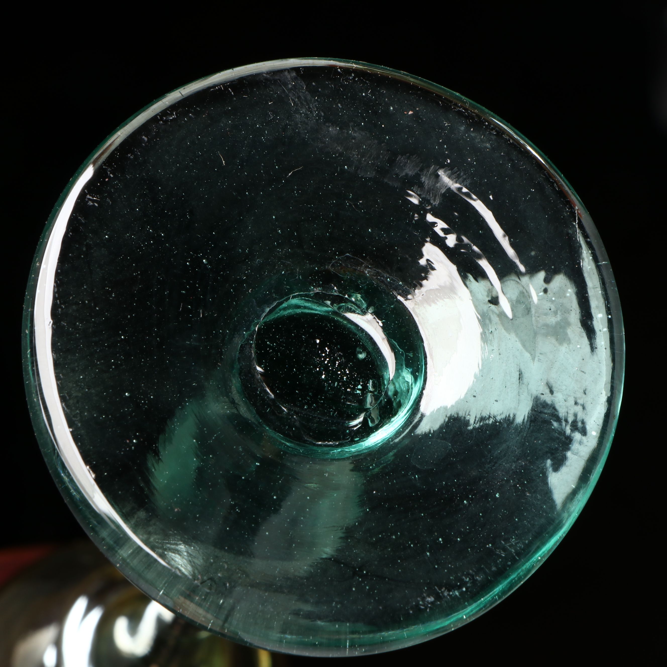 Vintage Rick Strini Iridescent Blown Glass Stemware, 1974