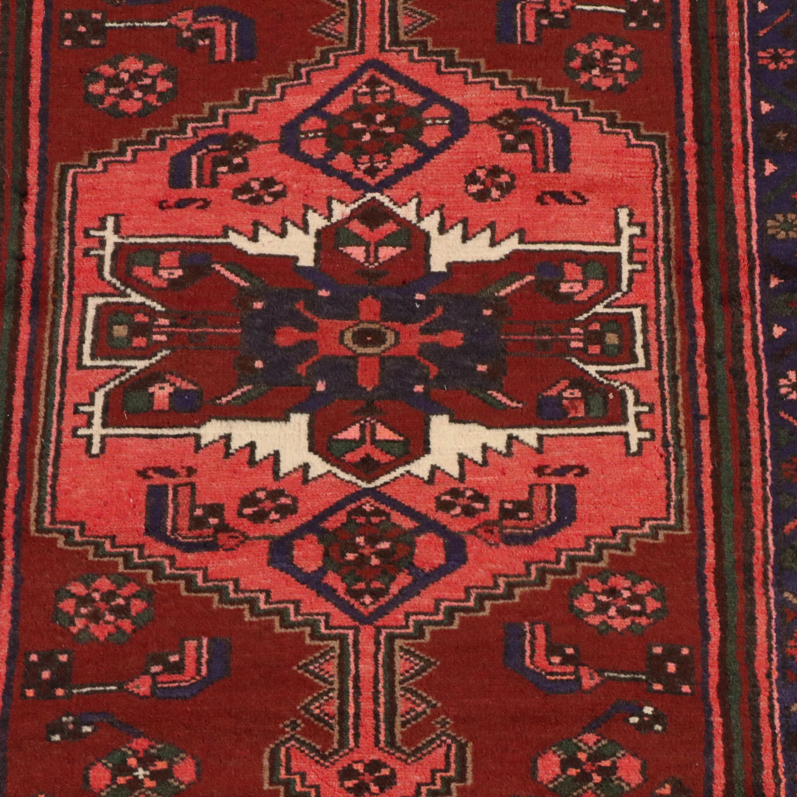 3'4 x 6'8 Hand-Knotted Persian Hamadan Area Rug