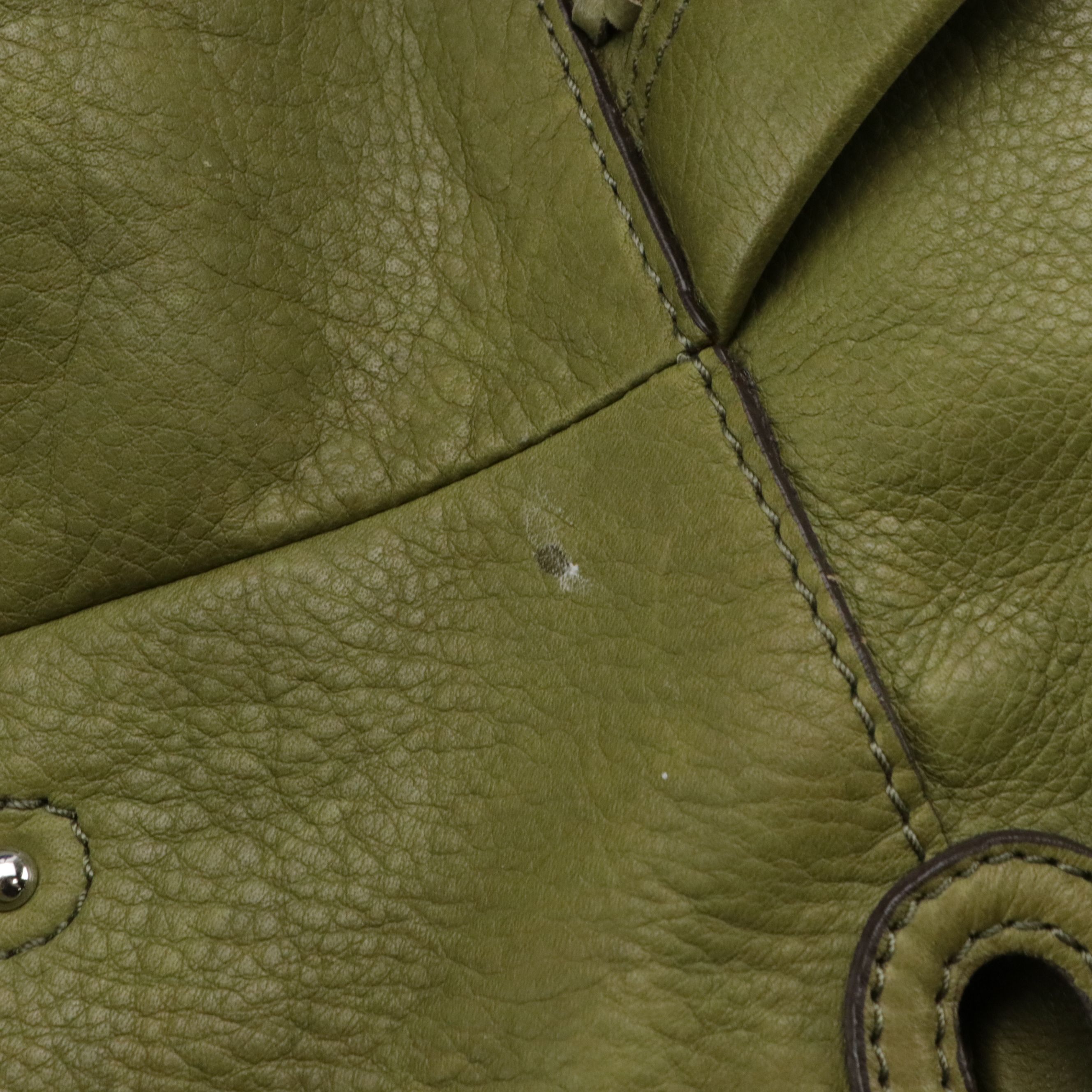 B. Makowsky Ultramarine Leather Burnett Satchel & Moss Leather Alice Satchel Bag