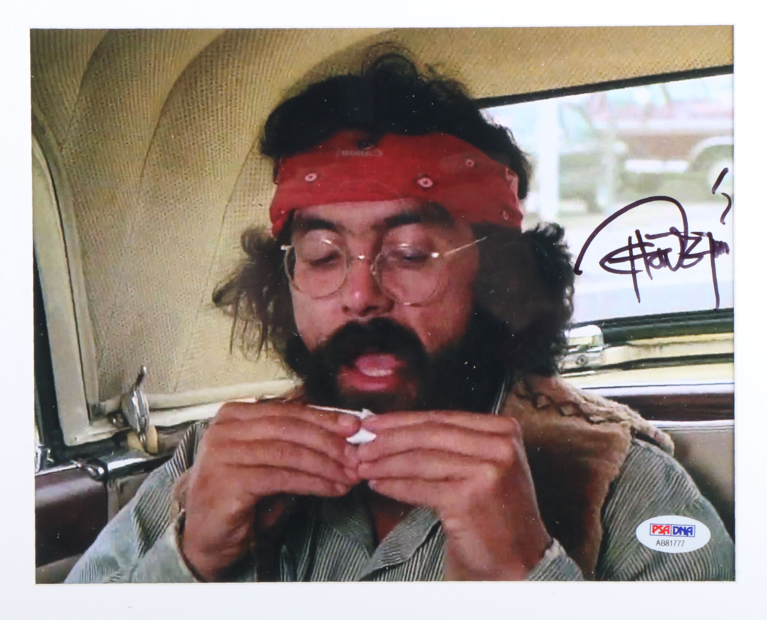 Tommy Chong Signed “Cheech and Chong” Print in Matted Frame, PSA