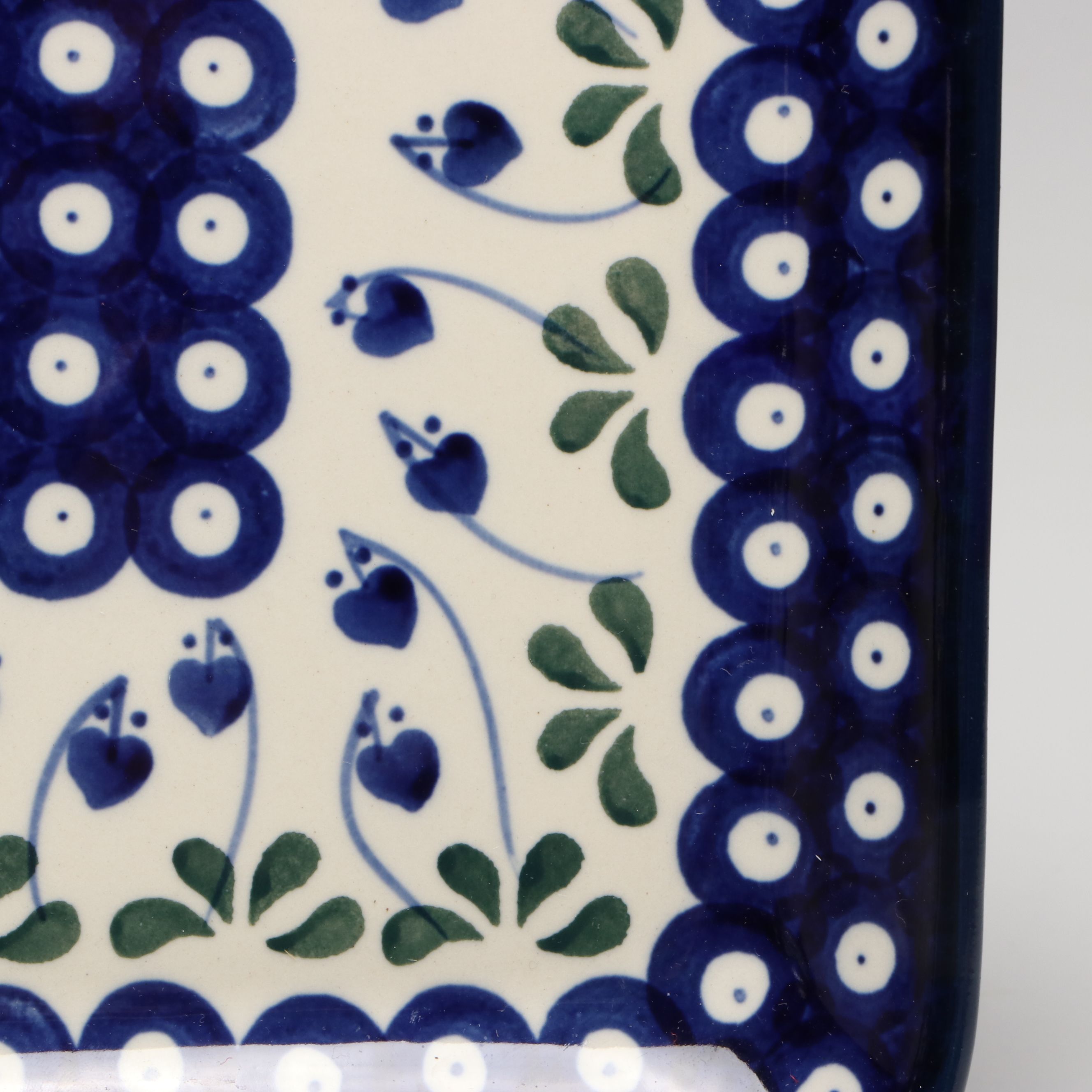 Ceramika Artystyczna Bolesławiec Polish Ceramic Tray and Ramekins