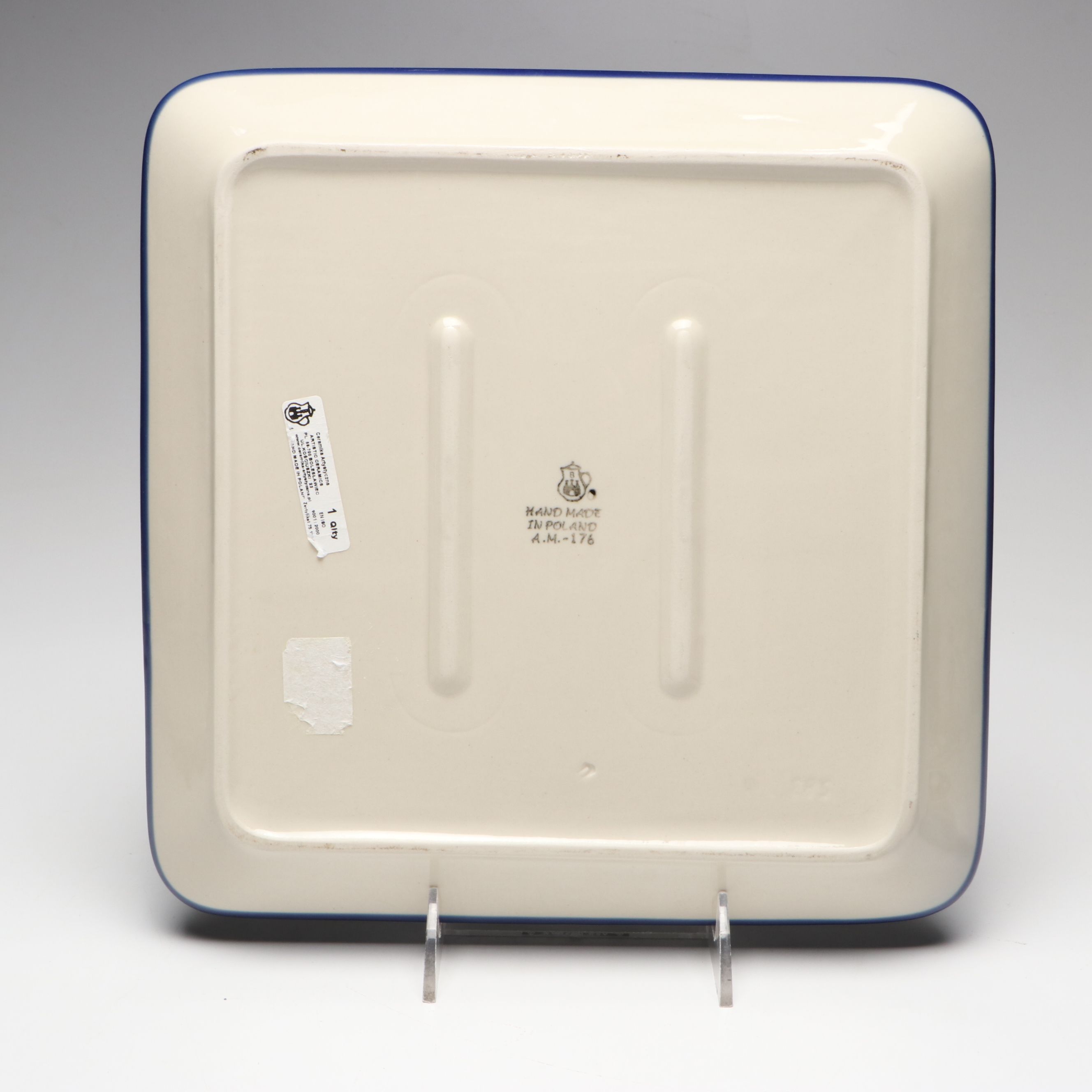 Ceramika Artystyczna Bolesławiec Polish Ceramic Tray and Ramekins