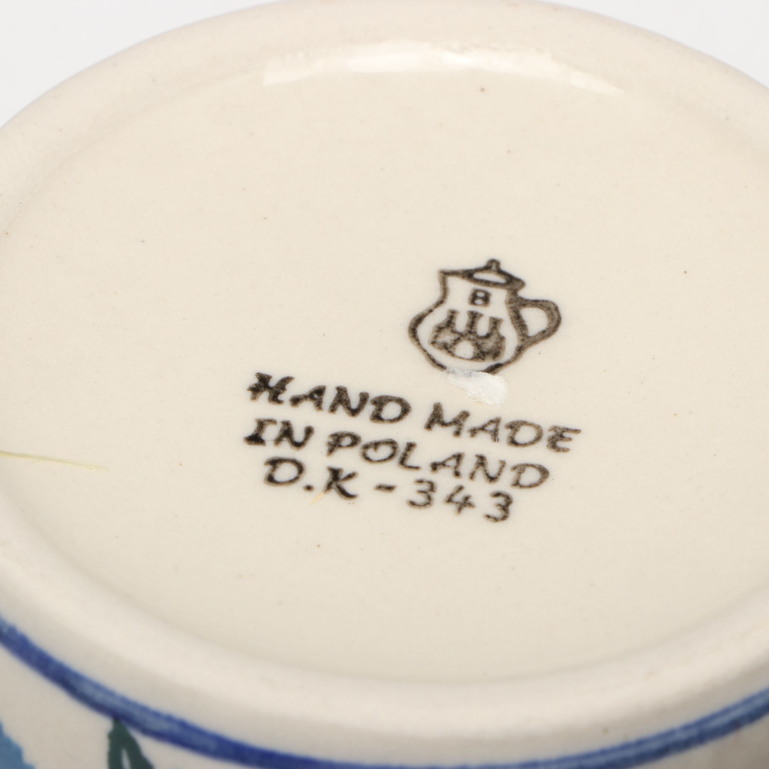 Ceramika Artystyczna Bolesławiec Polish Ceramic Tray and Ramekins