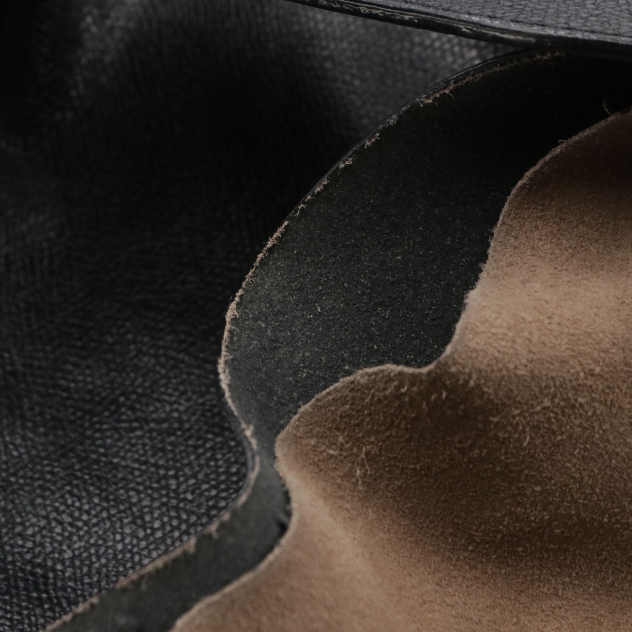 Valextra Slouchy Shoulder Bag in Navy Blue Grained Calfskin Leather