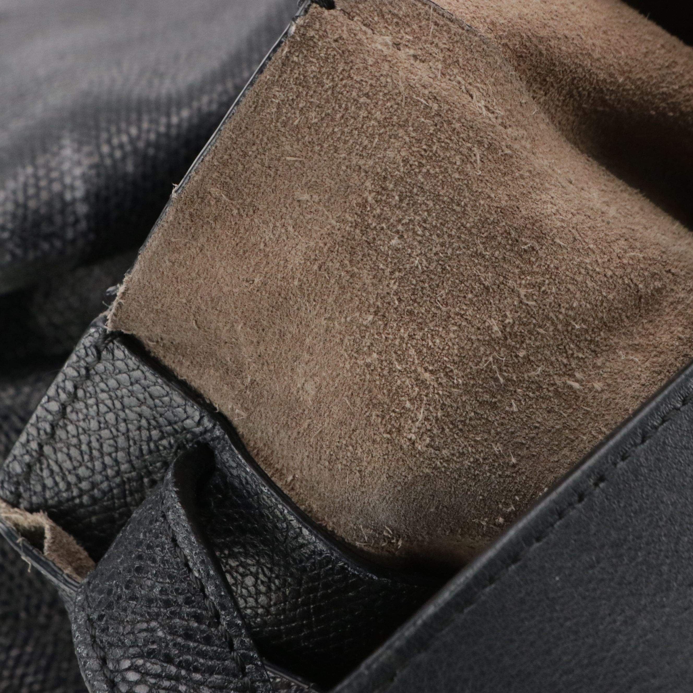 Valextra Slouchy Shoulder Bag in Navy Blue Grained Calfskin Leather