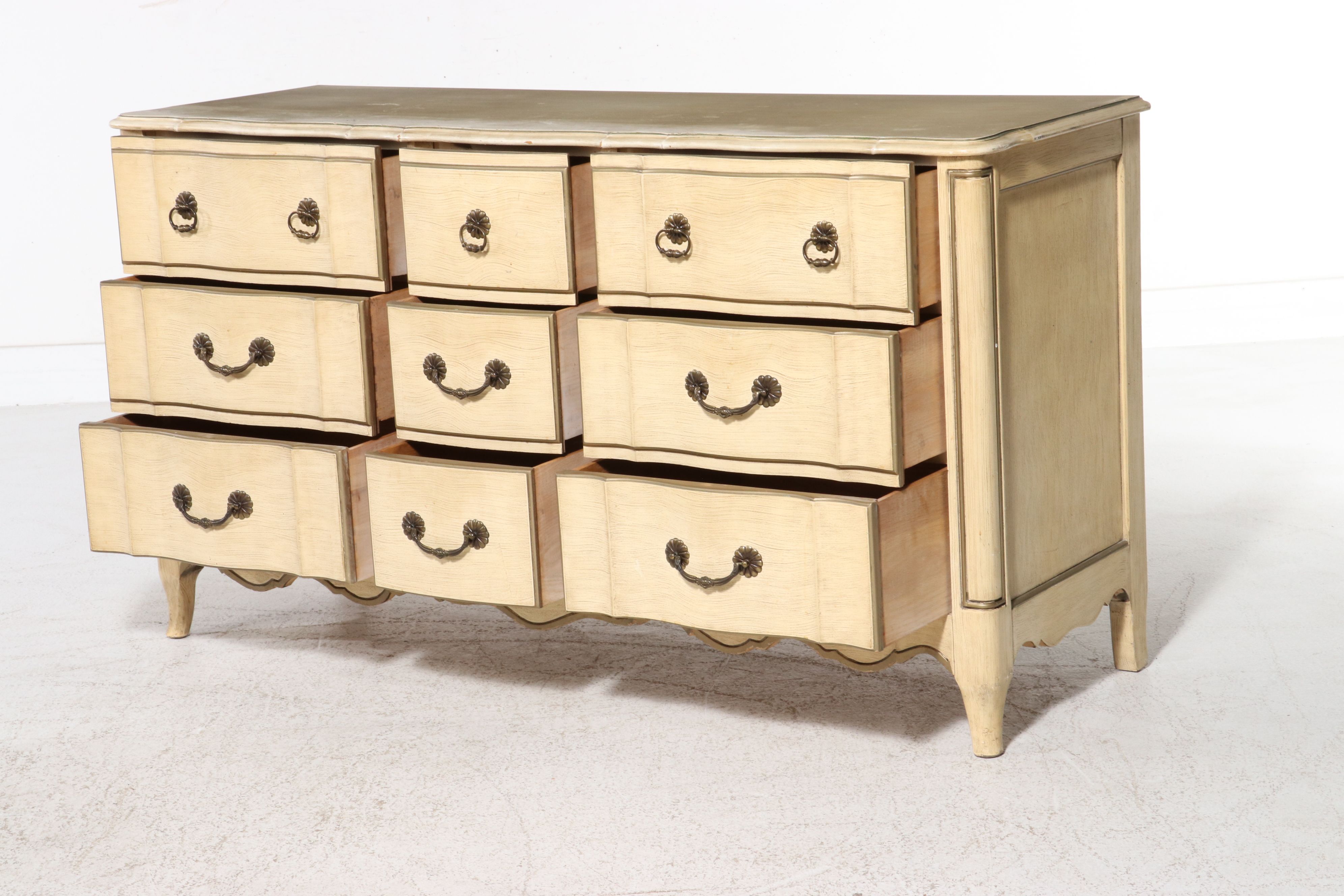 Five-Piece French Provincial Style Bedroom Suite, Mid to Late 20th Century