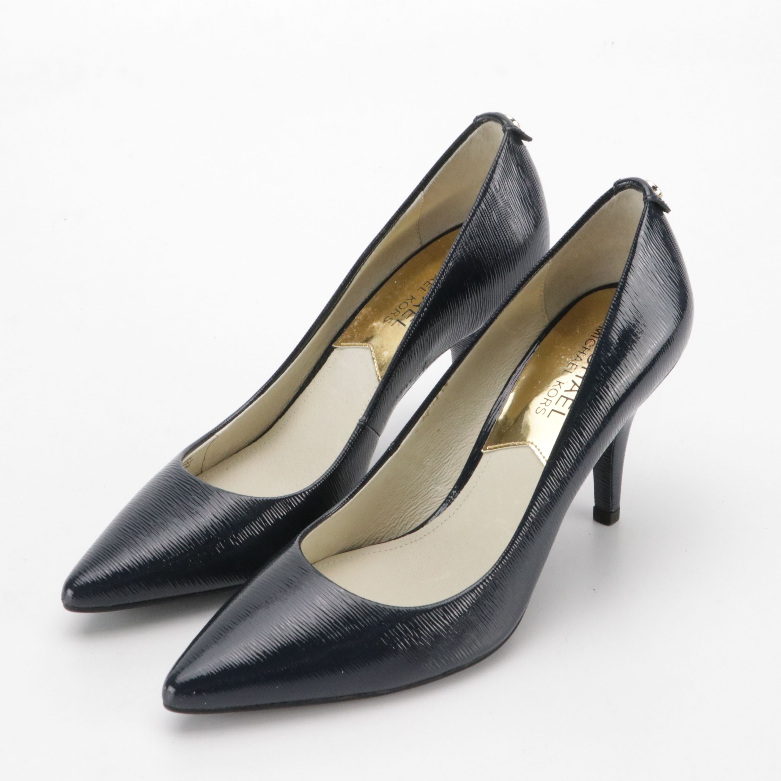 MICHAEL Michael Kors Textured Patent Leather Pumps and UGG Suede Moccasins