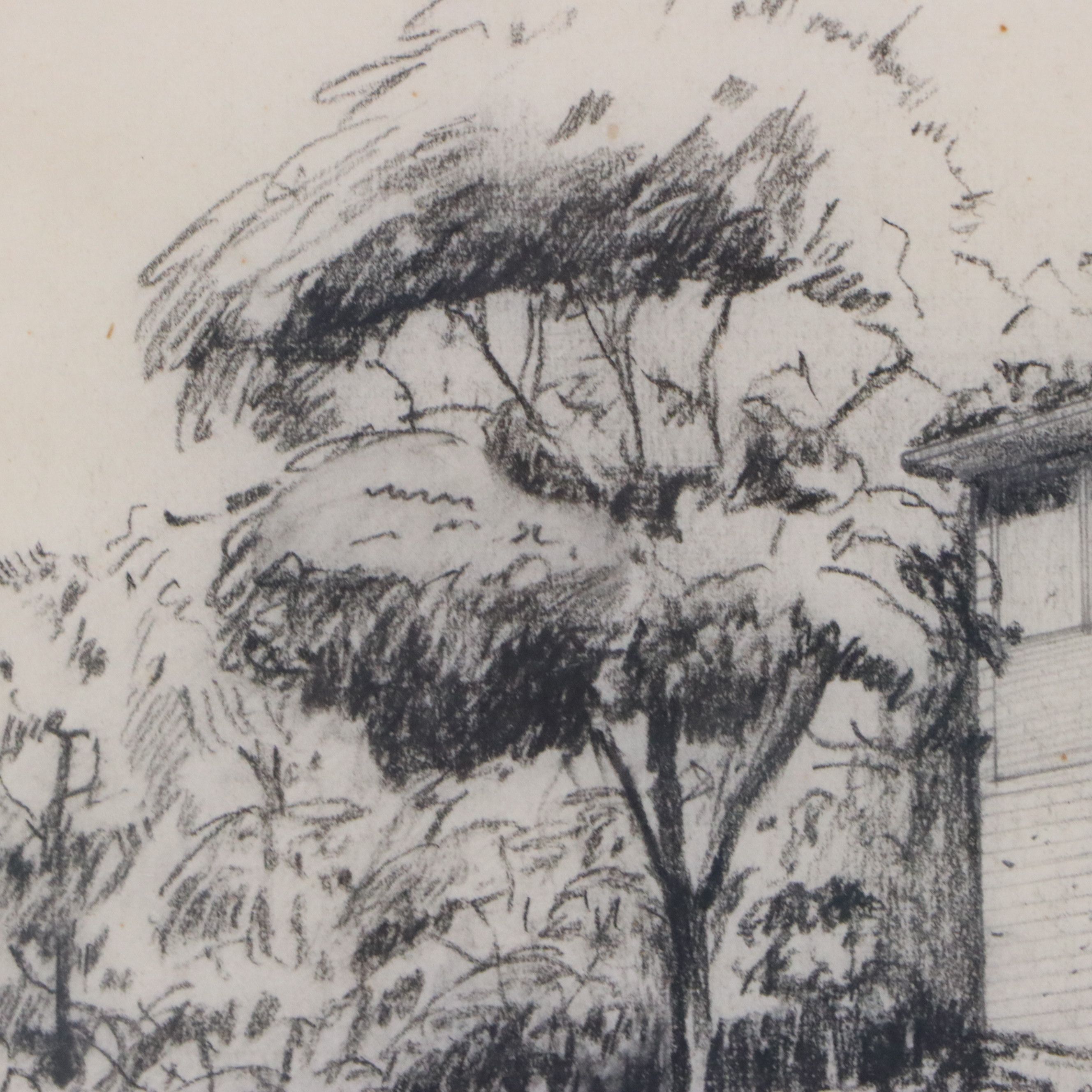 George Taylor Graphite Drawing "Residence for Judge George J. Weller," 20th C.