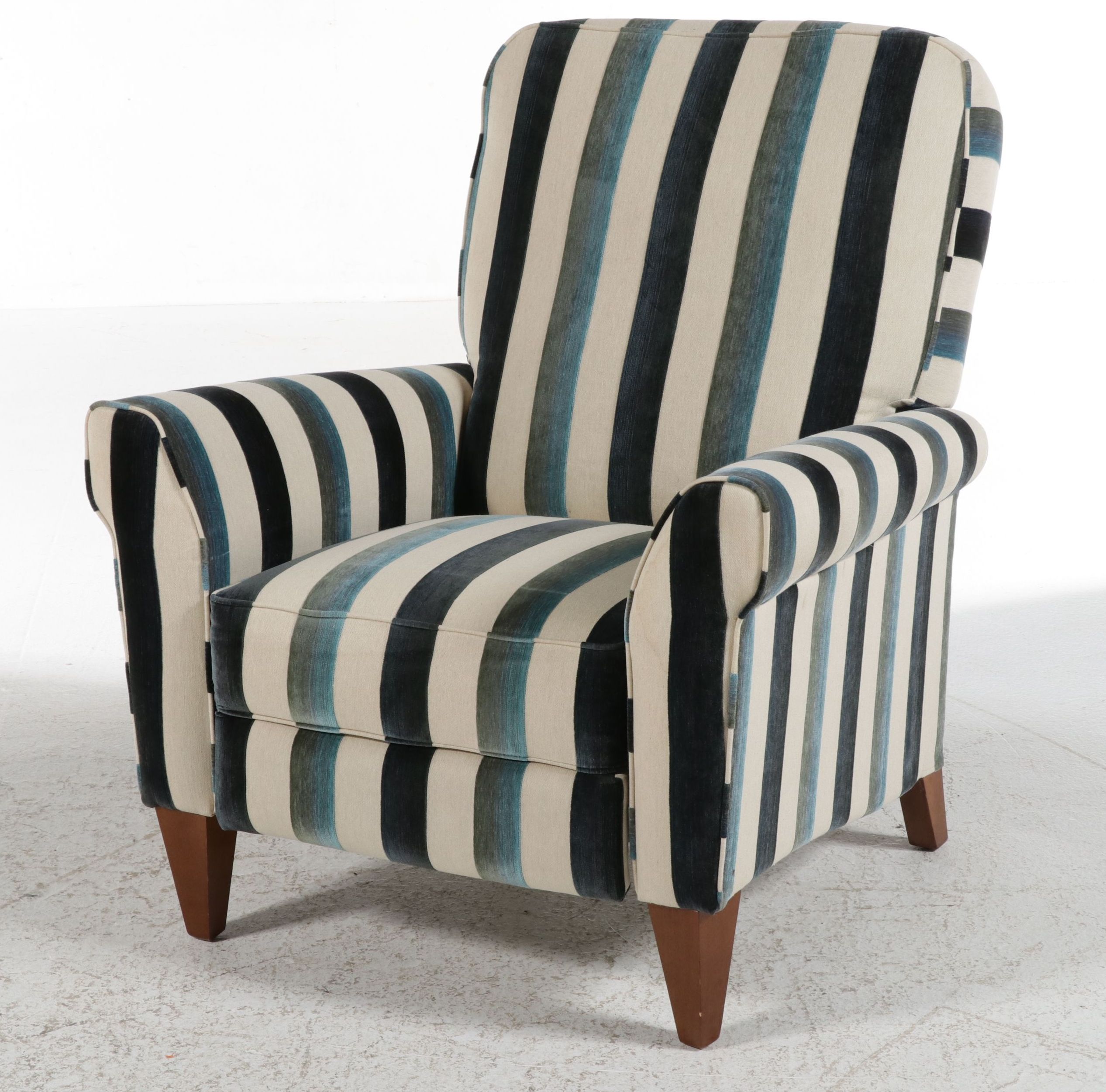 La-Z-Boy Classics Striped Upholstered Recliner, 21st Century