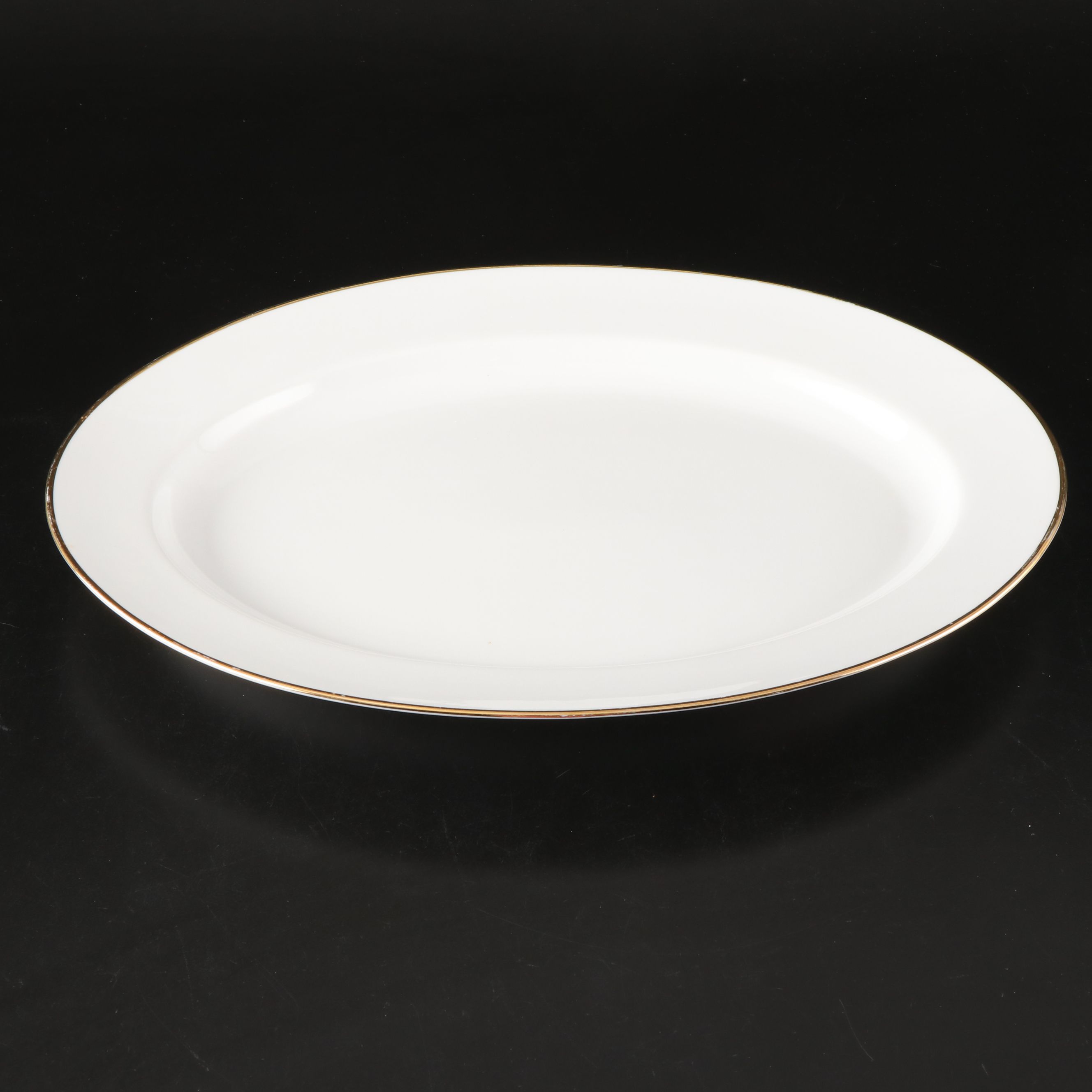 Pier 1 Gilt Trim Porcelain Dinnerware, 21st Century