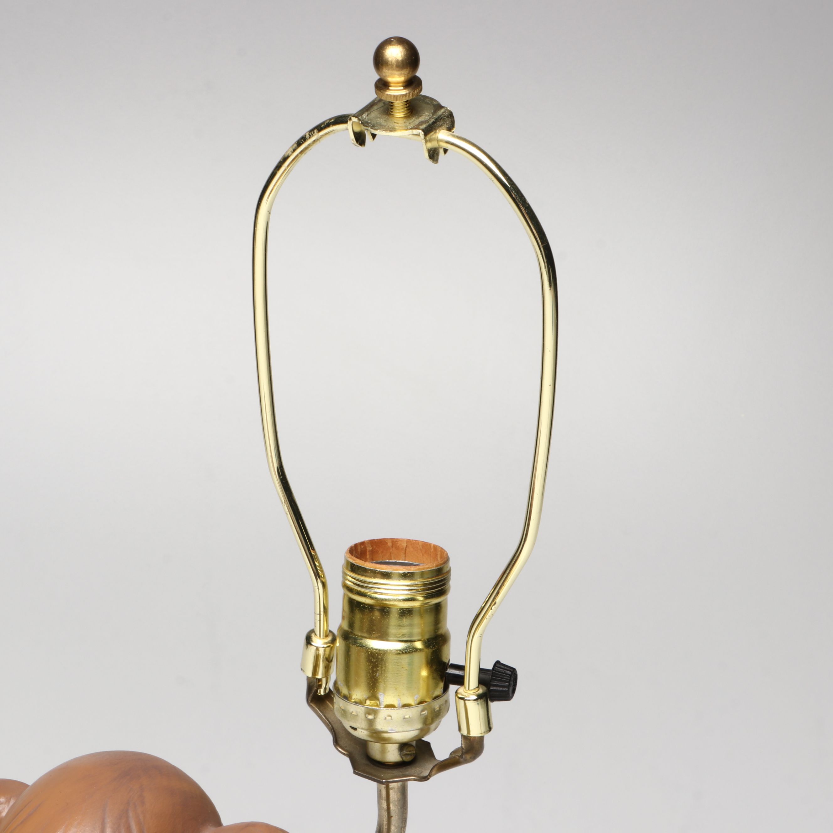 Holland Mold Hand-Painted Daffodil Girl Lamp, 1970s