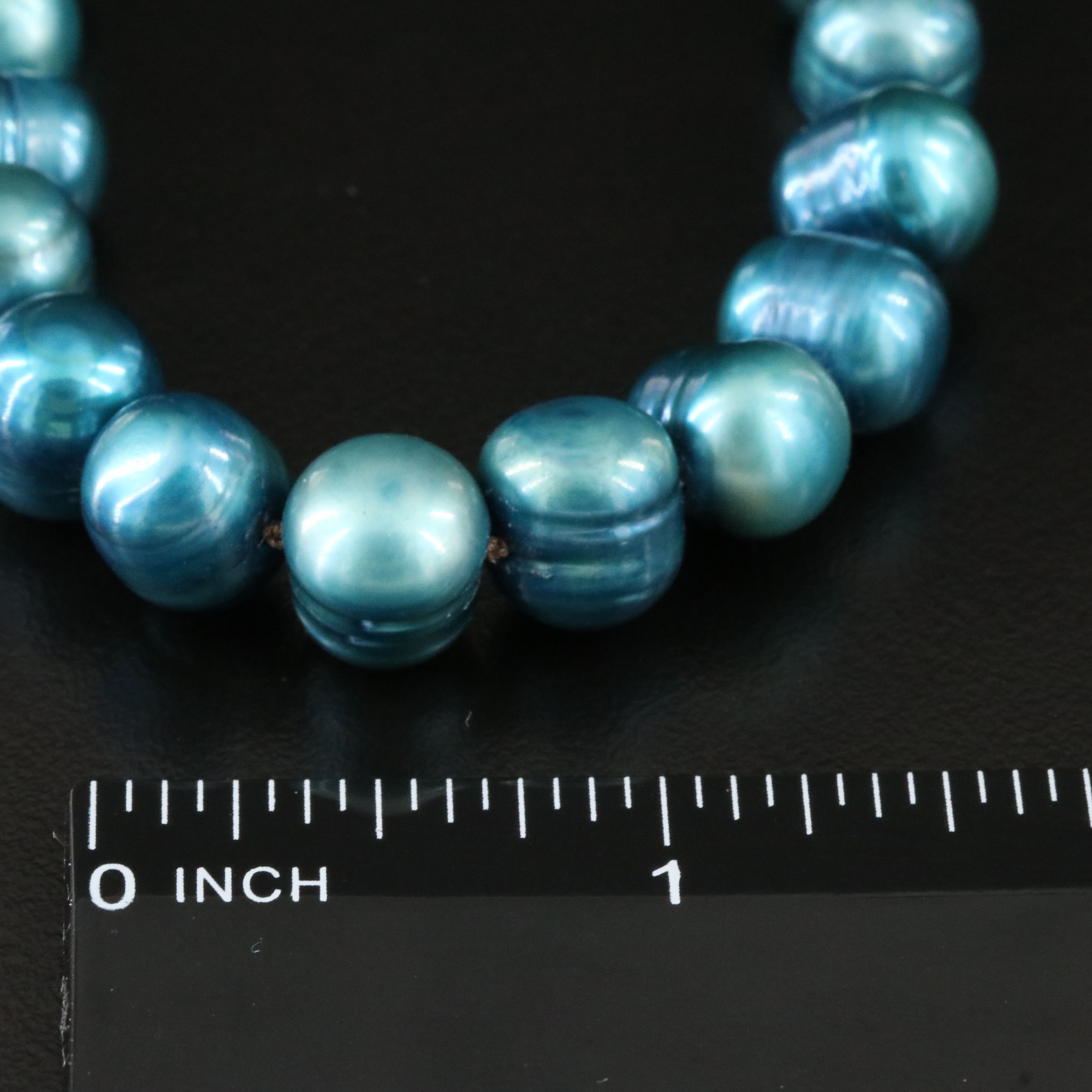 9.50 × 10.50 MM Pearl Necklace with 14K Clasp