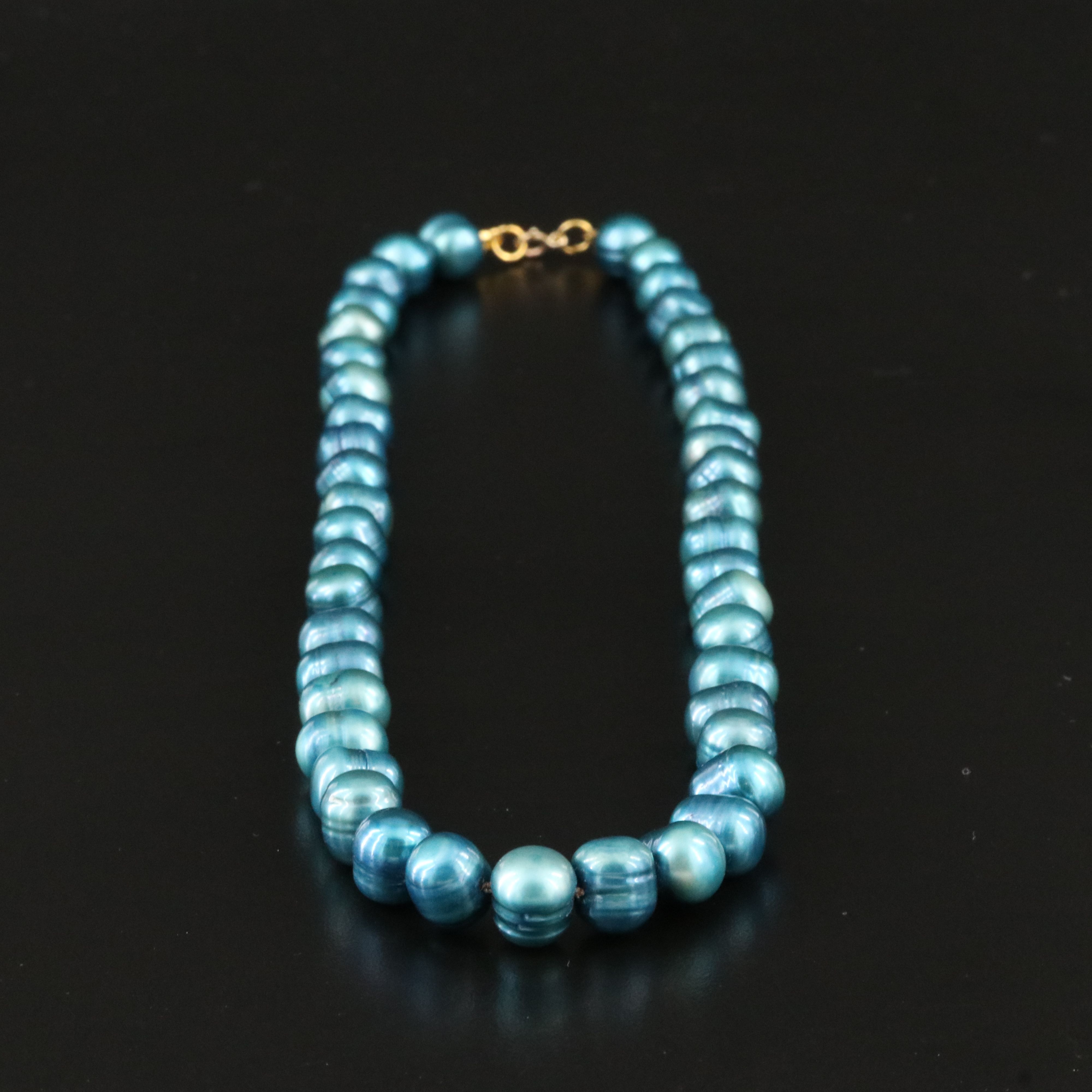 9.50 × 10.50 MM Pearl Necklace with 14K Clasp